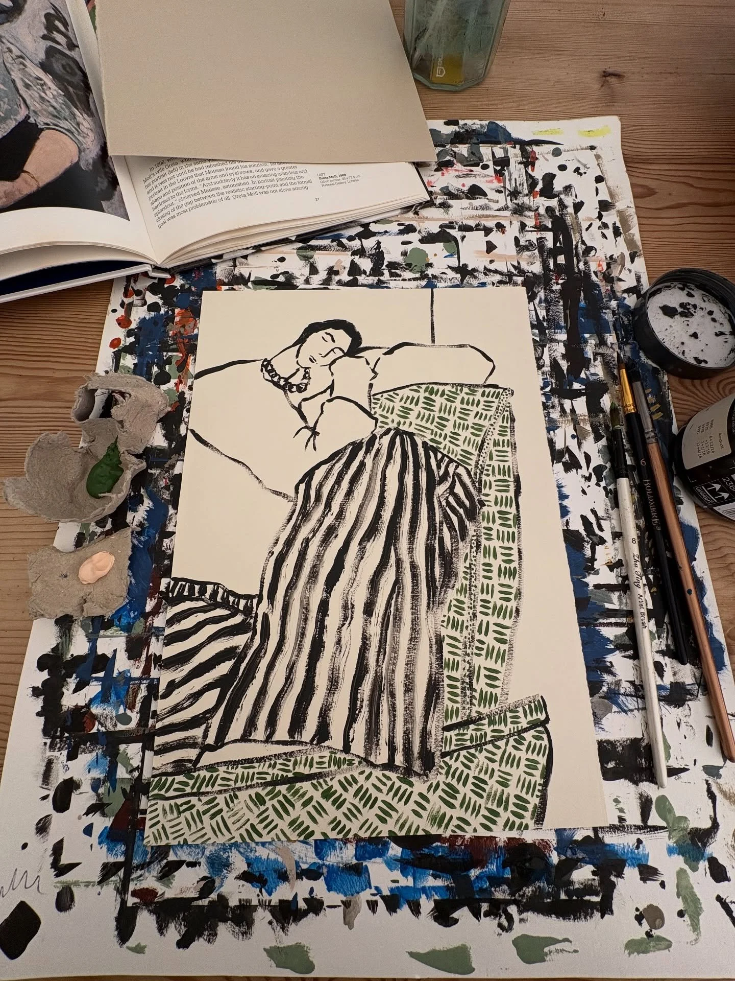 On my studio desk this morning. I love looking at body language, and the way that we rest.

Rest feels like something that&rsquo;s a nice to have right now, but is sometimes looked down on? Busy seems to be what we&rsquo;re all striving for and tradi