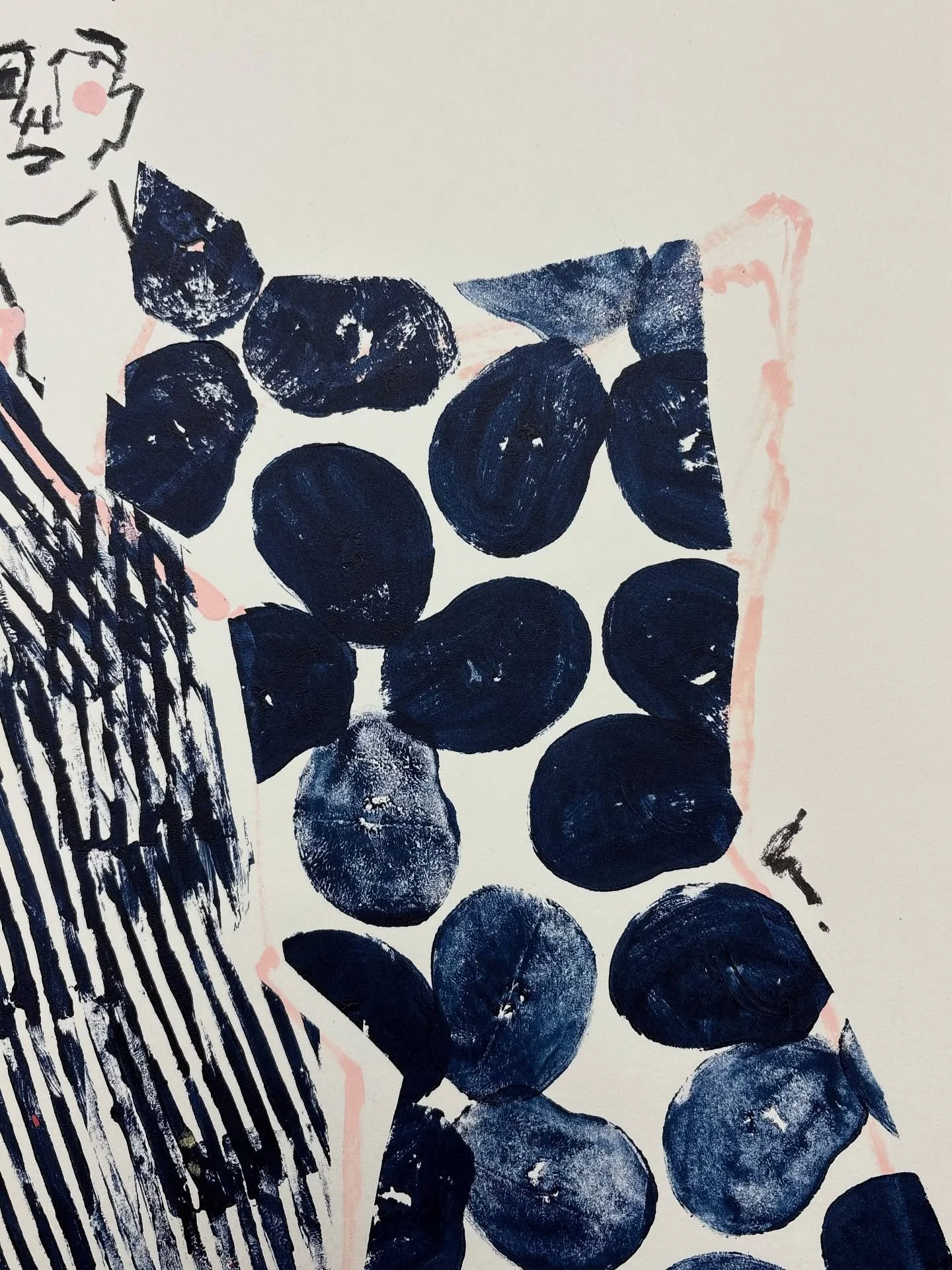 Line, silhouette, shape, pattern, texture. Fashion illustration meets fine art practice.

I&rsquo;ve always painted with black line but was challenged by the wonderful @lauramckendry_art to try something different, and I actually really love the pink