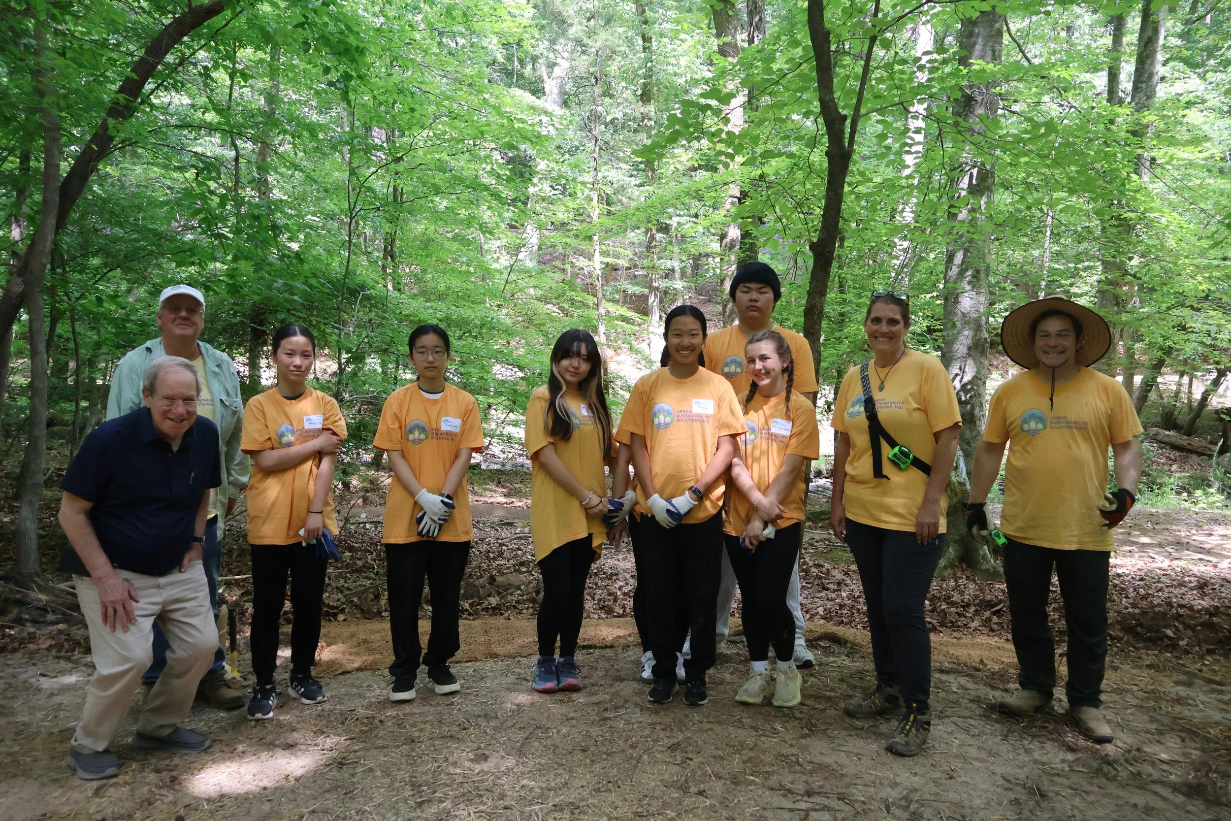 Orange County Students at Bolin Creek