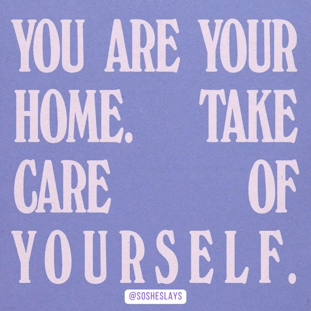 You are your home. 💜⁠
⁠
The way you speak to yourself matters.⁠
The way you care for yourself matters.⁠
The way you protect your peace matters.⁠
⁠
Rest. Reset. Heal. Pour back into YOU ✨⁠
⁠
⁠
#SelfCare #MentalHealthMatters #ProtectYourPeace #Healing
