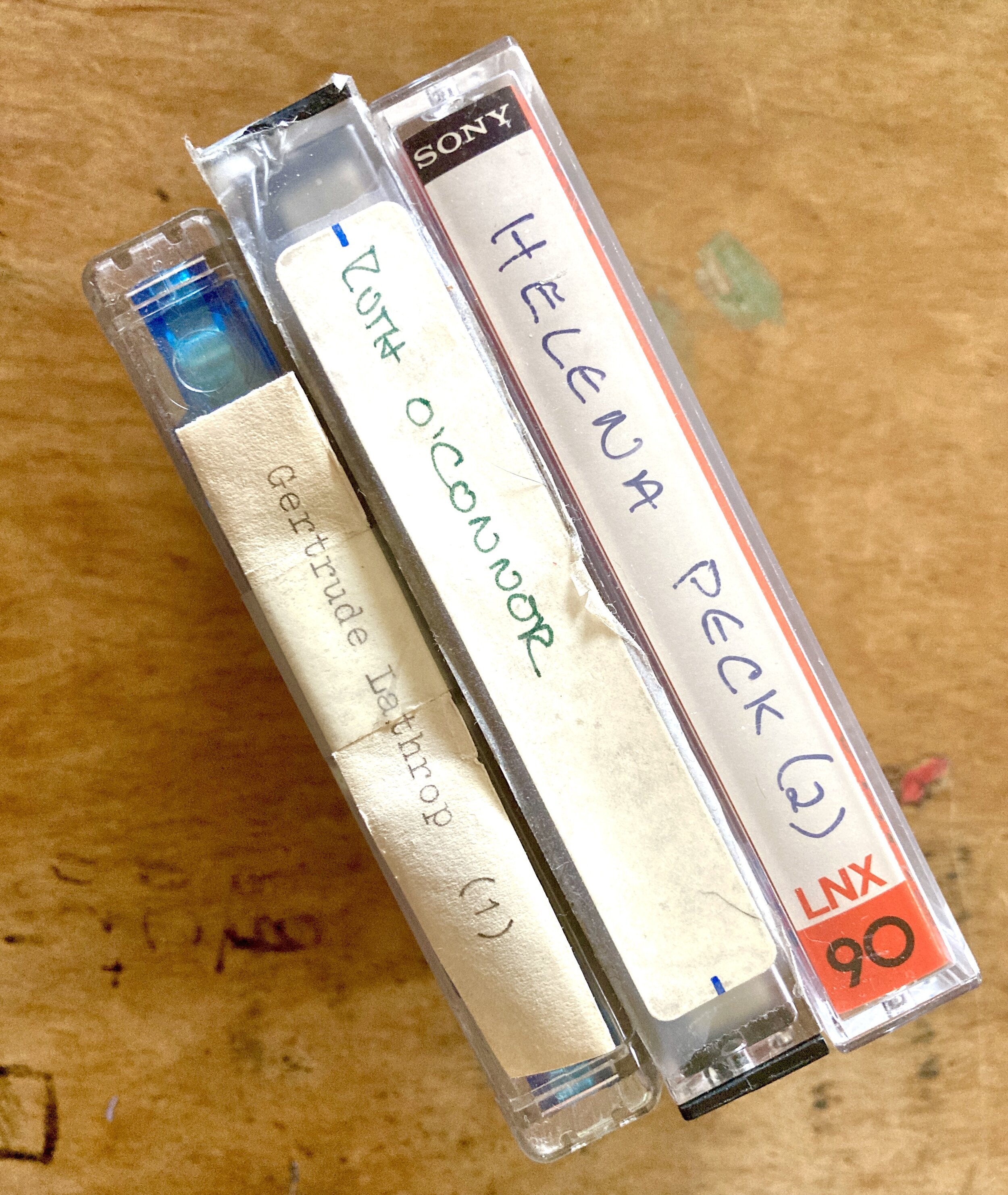 Cassette tapes from the Peggy Nelson Collection