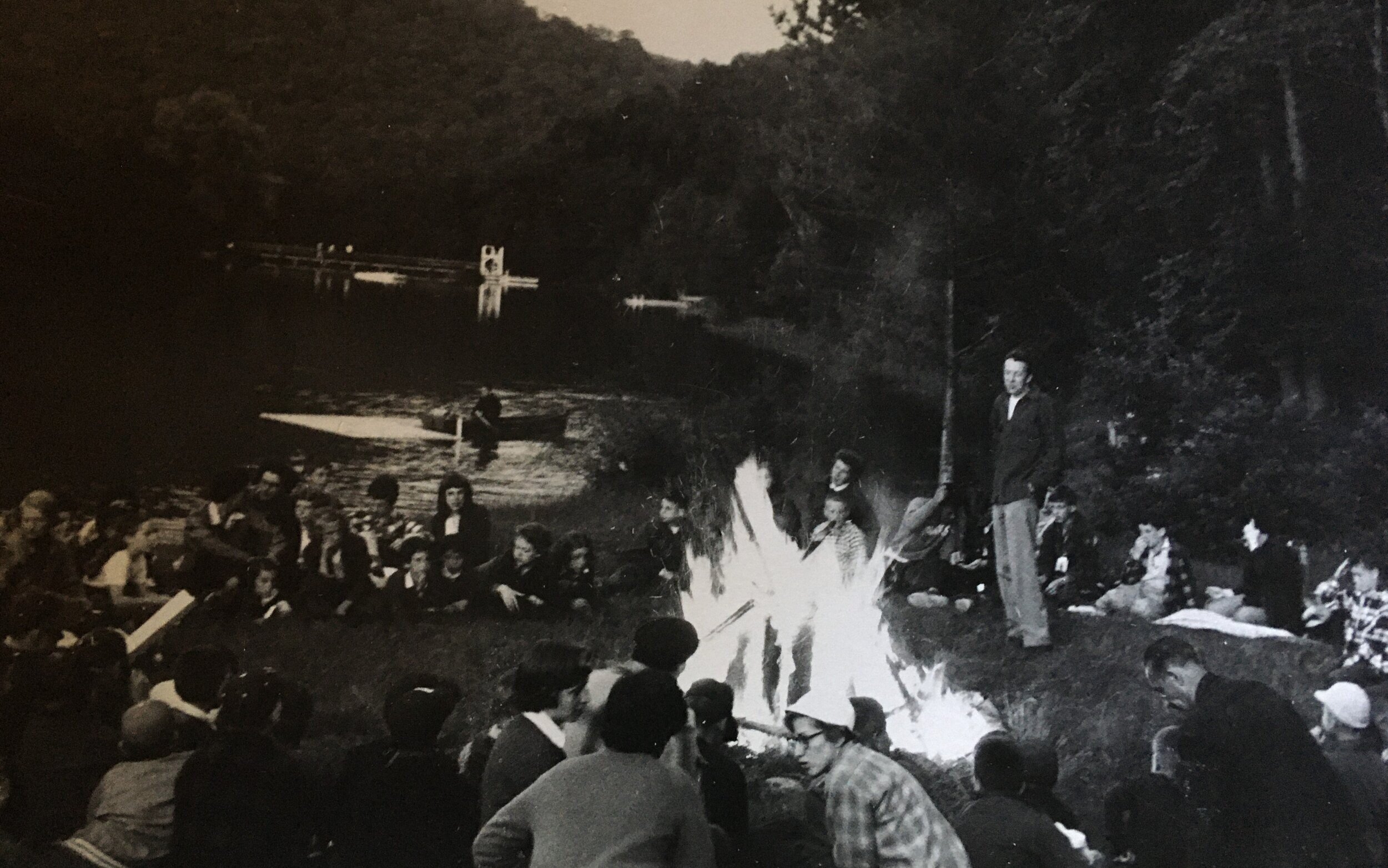 John Seeger at the campfire