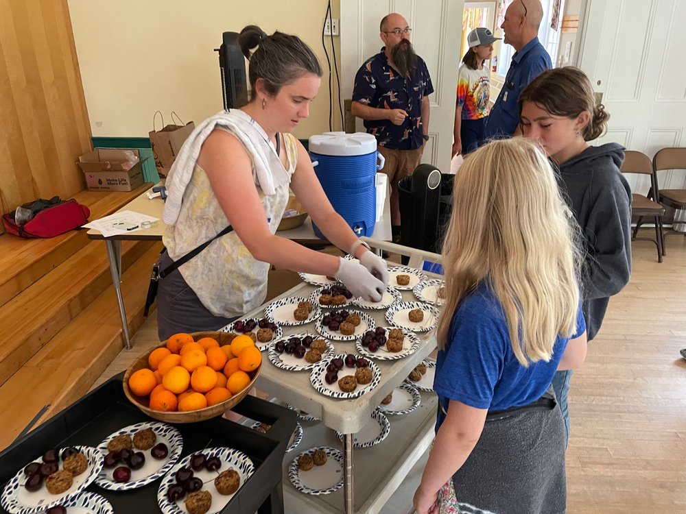 We love snack! (Thanks to VT Folklife ED Kate for serving!)