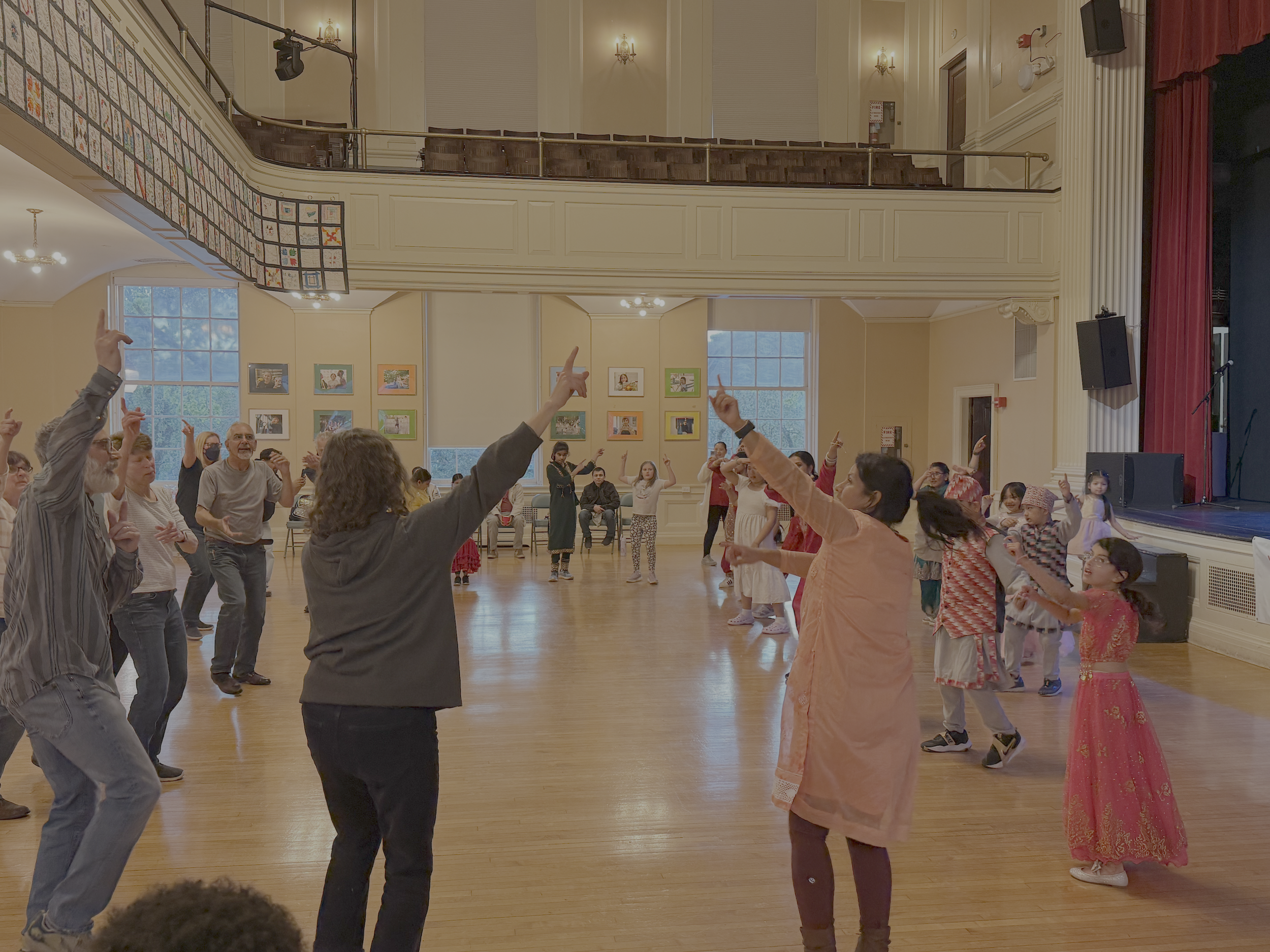 Learning a dance together