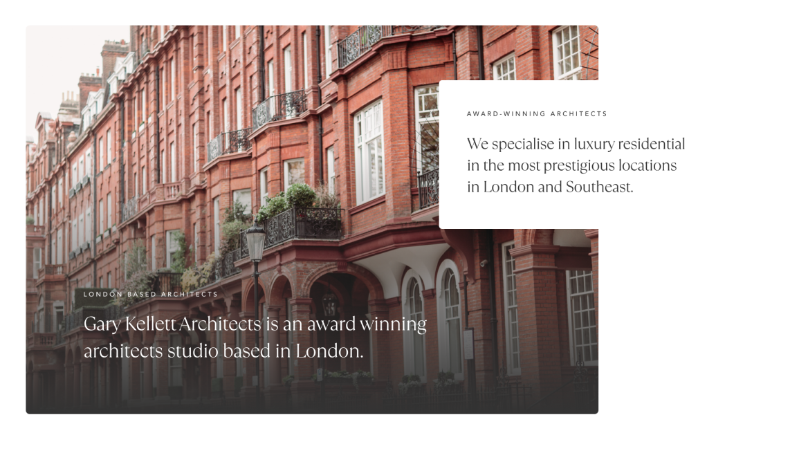 Gary Kellett’s Architects branding design by Studio 77, a Website Designer UK