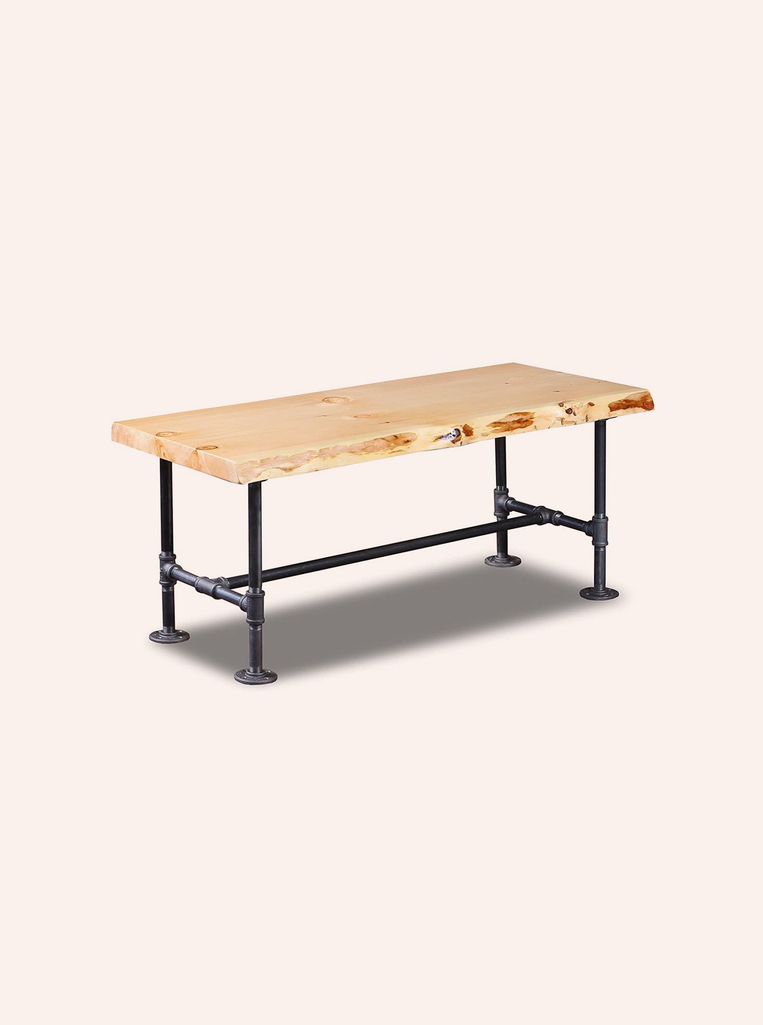 Industrial Pipe Pine Coffee Table