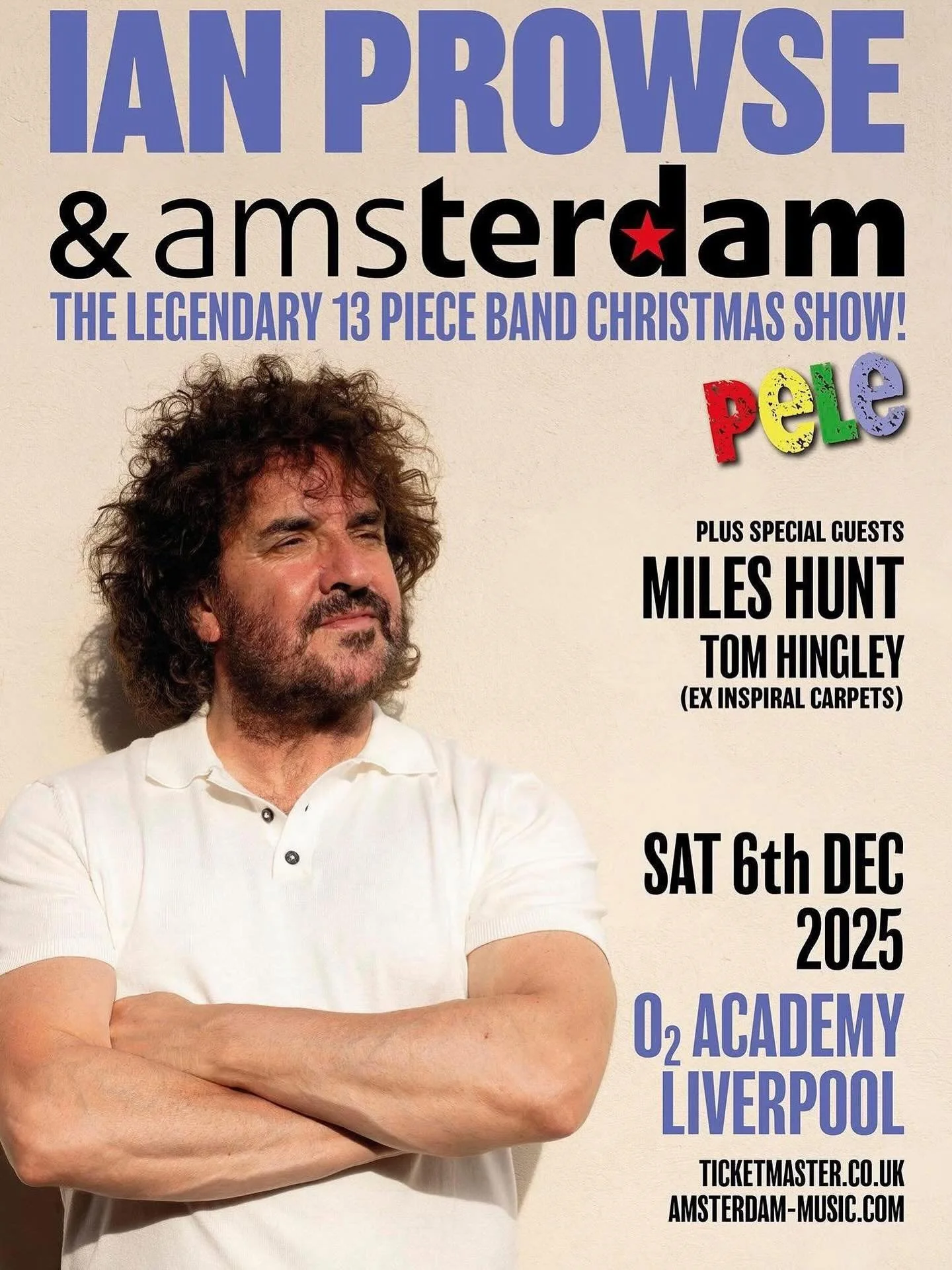 One month to go until the annual Christmas knees up in Liverpool. Amazing special guests this year and always an amazing evening! Get your tickets here:

https://www.academymusicgroup.com/o2academyliverpool/events/ian-prowse-and-amsterdam-tickets-ae8