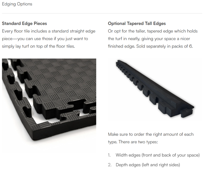 golf sim floor tiles instructions