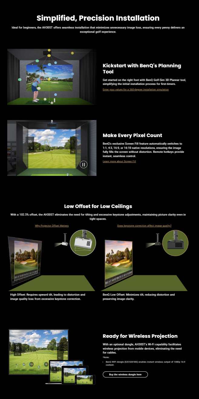 AH30ST projector specifications