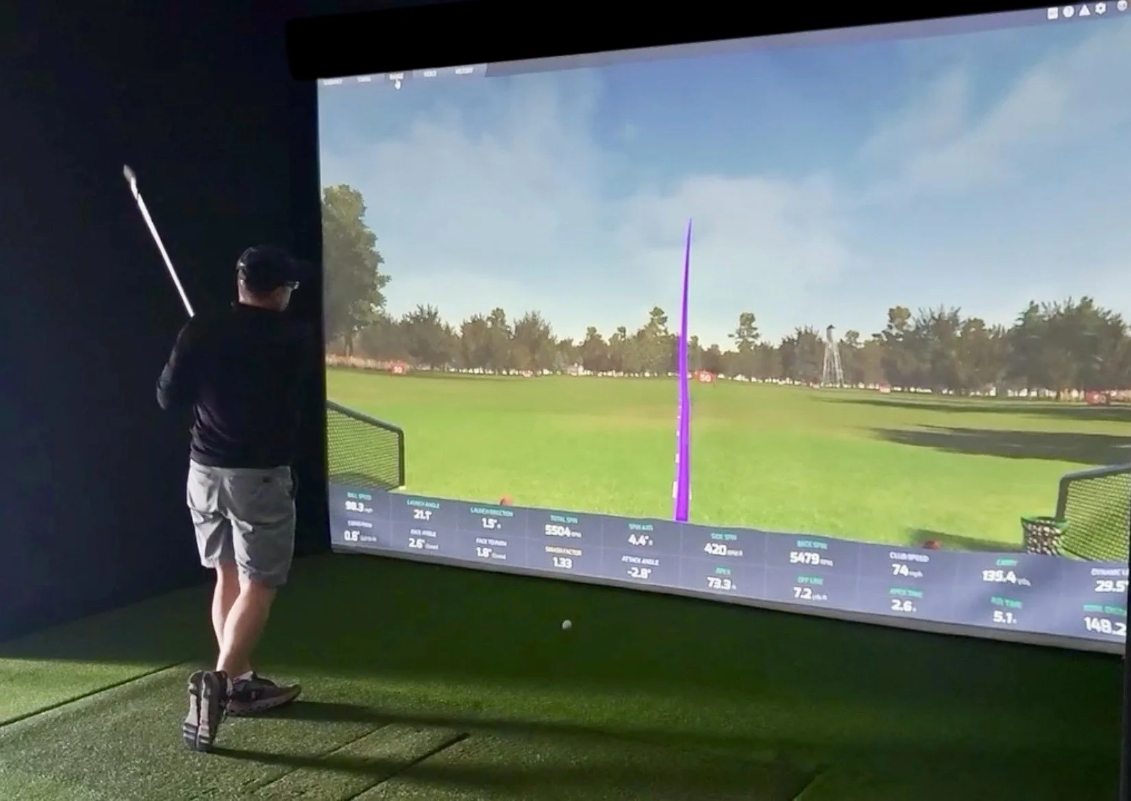 Indoor simulator practice provides immediate feedback on ball flight, launch data and swing performance, making every shot an opportunity to learn.