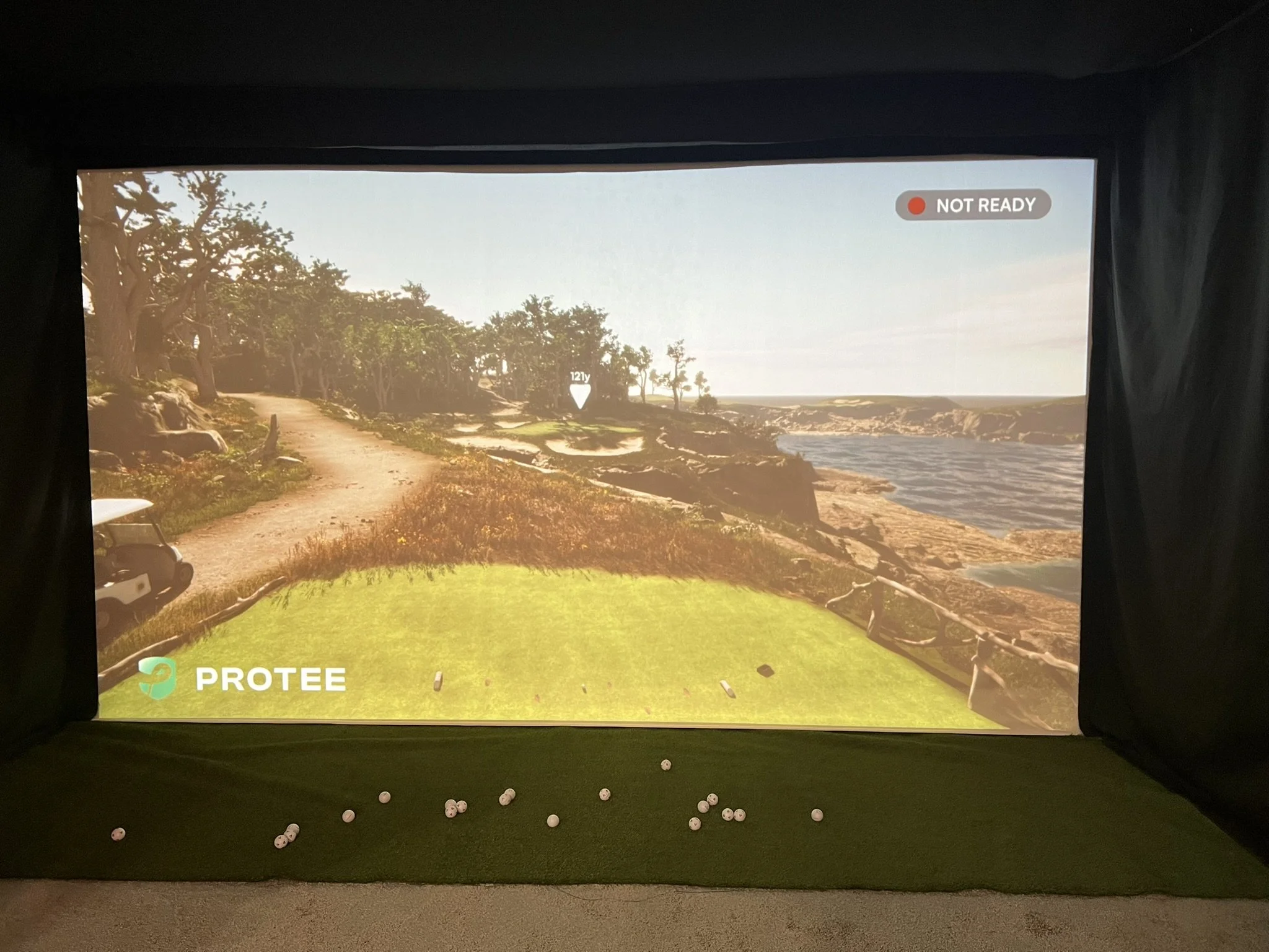 An early developing, yet to be named, beta version of GolfCore showcased at the 2025 PGA.