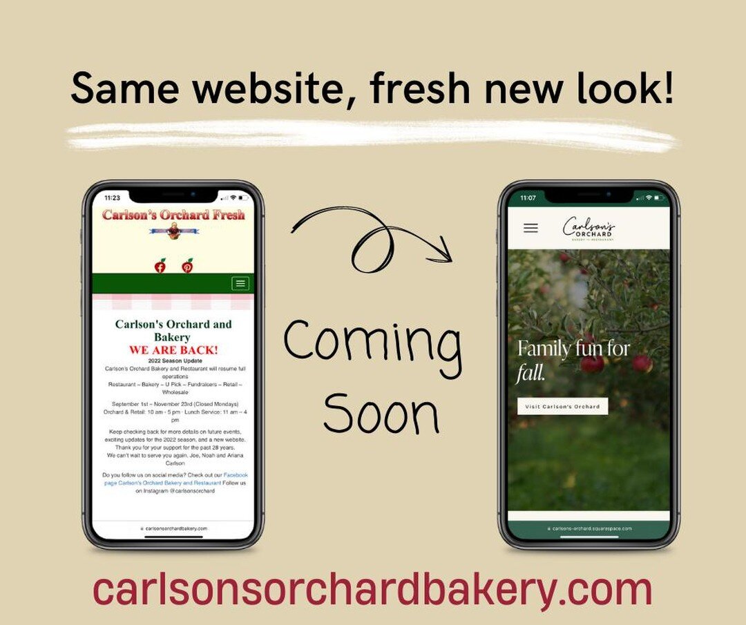 We are getting a little makeover on our website!  It isn't live yet, but when it is we will let you know so you can check it out. 

*Website URL will not be changing*