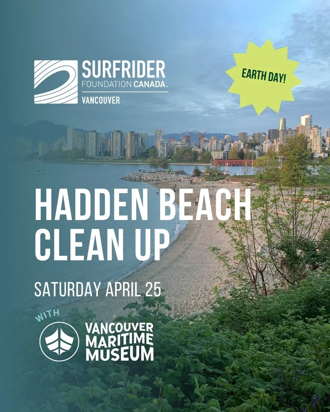 Just over a week until our first beach clean up of the year with @vanmaritime ! 🌊🫍🦦

Want to help us celebrate Earth Day by keeping our shoreline clean? Sign the waiver at the link in our bio and meet us at Hadden Park at 10am on Saturday, April 2