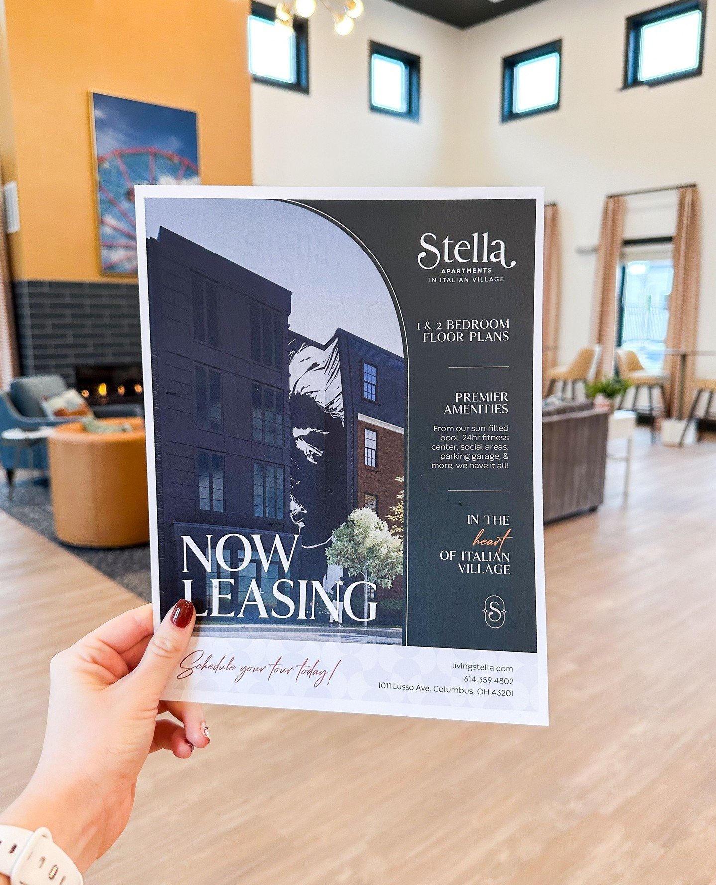 Happy Friday, residents! ✨⁠
⁠Know someone interested in living at Stella Apartments? Have them stop by our clubhouse for a tour &amp; YOU could earn some rewards for referring them!  Friends really do make the best neighbors. Refer them today! 😉⁠
