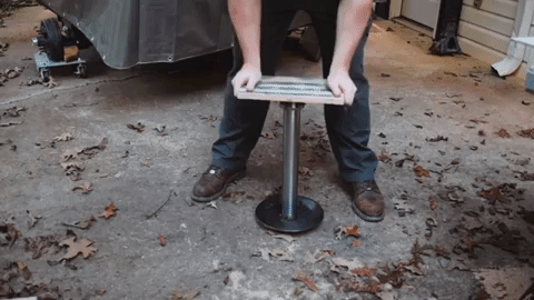 Level Jack Gif Using DIY RV leveling jack repair // Powergear 500082 — Southern Ginger Workshop