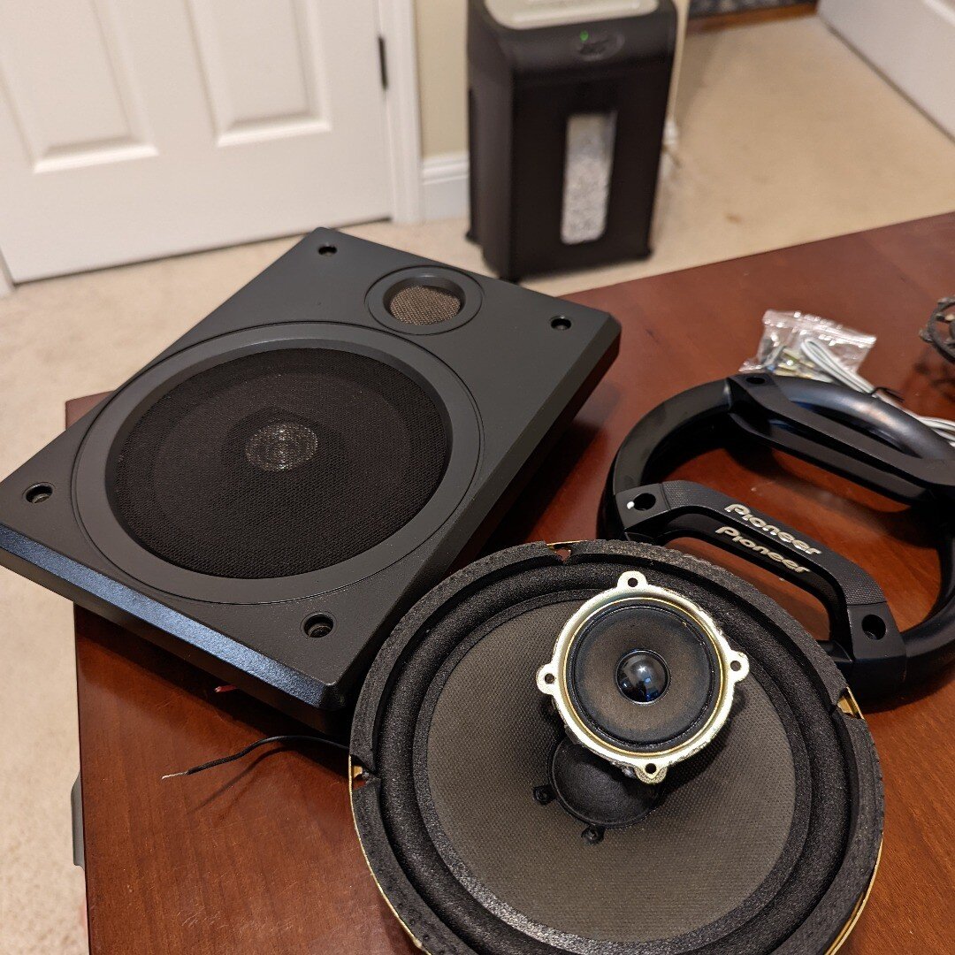 Replacing speakers from 1998 :) hope these new ones sound better ..