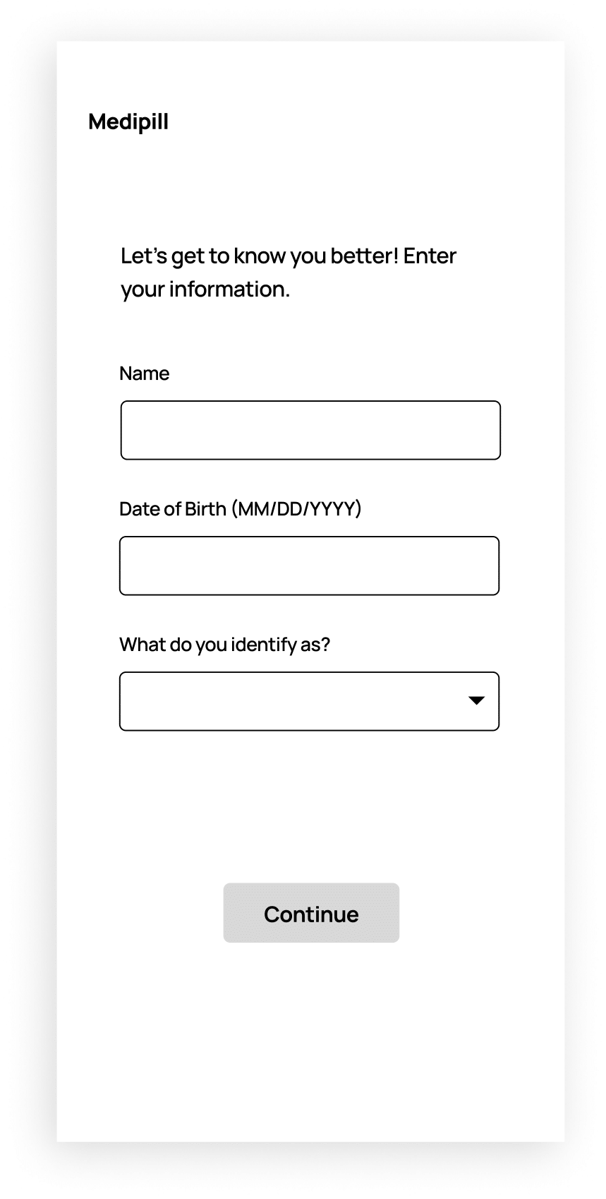 2. Onboarding — Profile Information