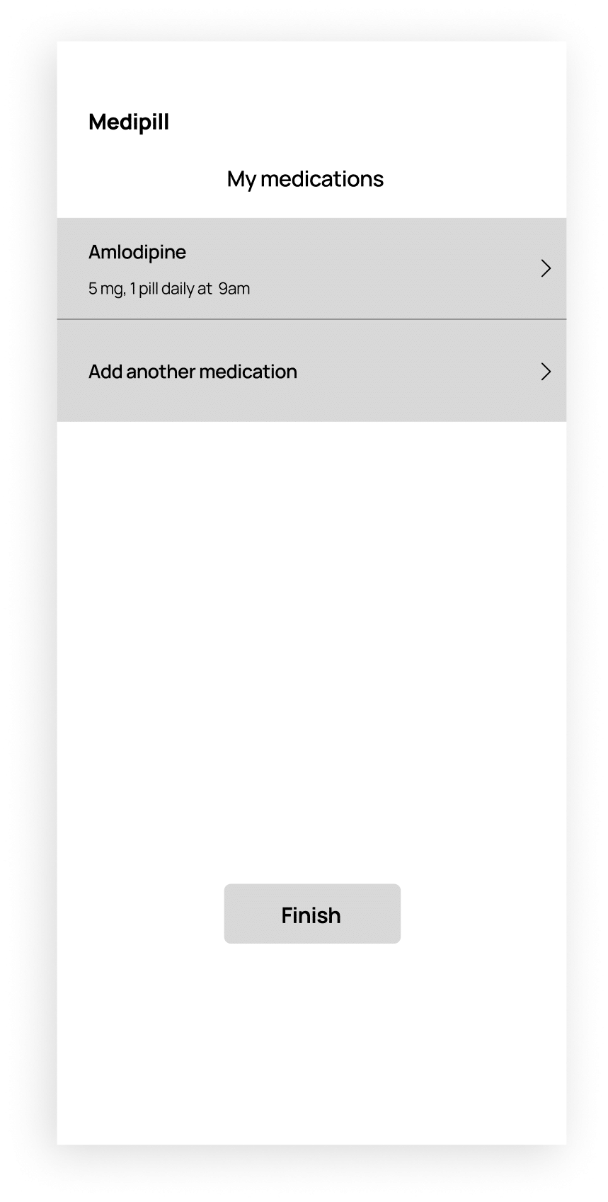 5. Onboarding — Medication List
