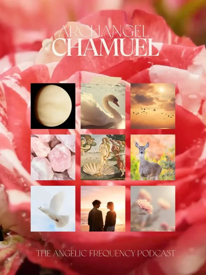 ✨ Card Pull of the Week: Archangel Chamuel ✨

Archangel Chamuel, the angel of pure love and compassion, steps forward this week with his soft pink light 🌹. He reminds us that love is not just something we find outside of ourselves, but the vibration