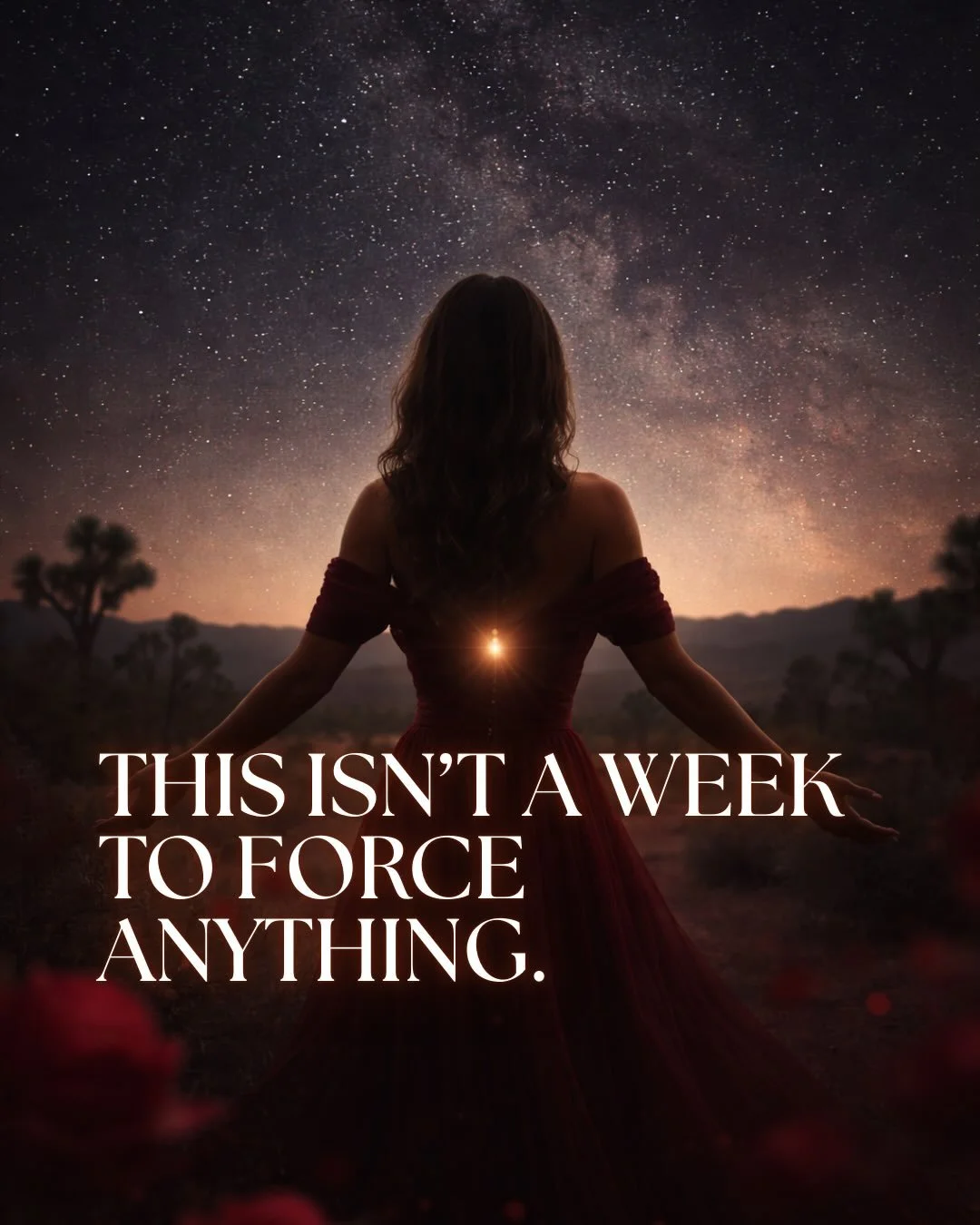 Lately, the energy feels less like &ldquo;set intentions and focus on the outcome&rdquo; and more like: WITNESS. Recognize what is already unfolding.

You don&rsquo;t need to force clarity or have the entire plan mapped out. And you definitely don&rs