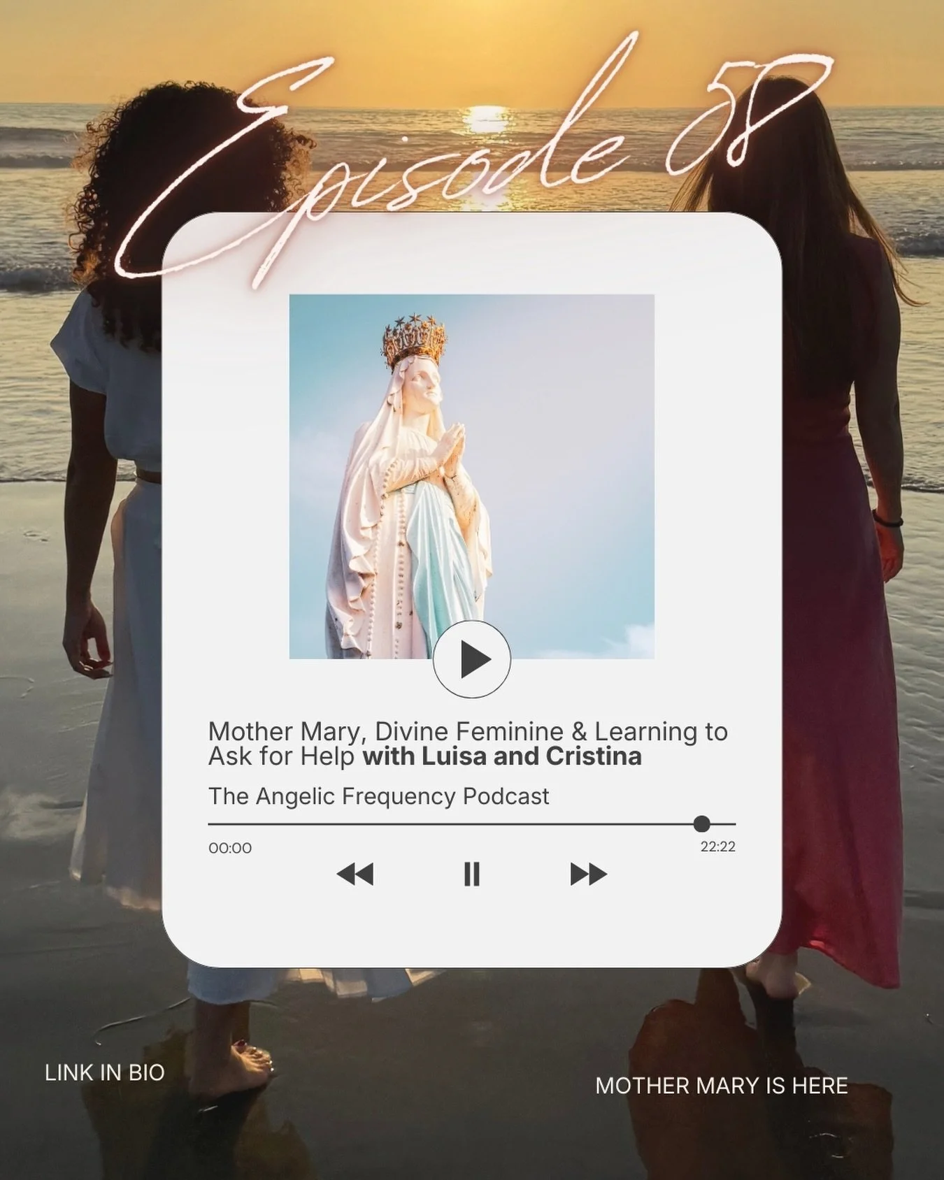 Lately, Mother Mary has been coming through with a message that is incredibly simple&hellip; and incredibly loving:

&ldquo;Talk to me. Ask for help. Let me support you.&rdquo;

In this week&rsquo;s episode of The Angelic Frequency Podcast, we opened