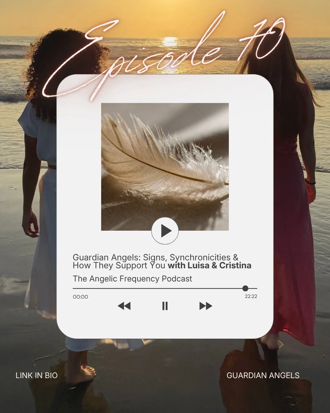 One of the things we love most about working with angels is that they continually remind us of something we so easily forget: we are not doing this alone.

In this week's podcast conversation, we talked about guardian angels, the signs they use to co