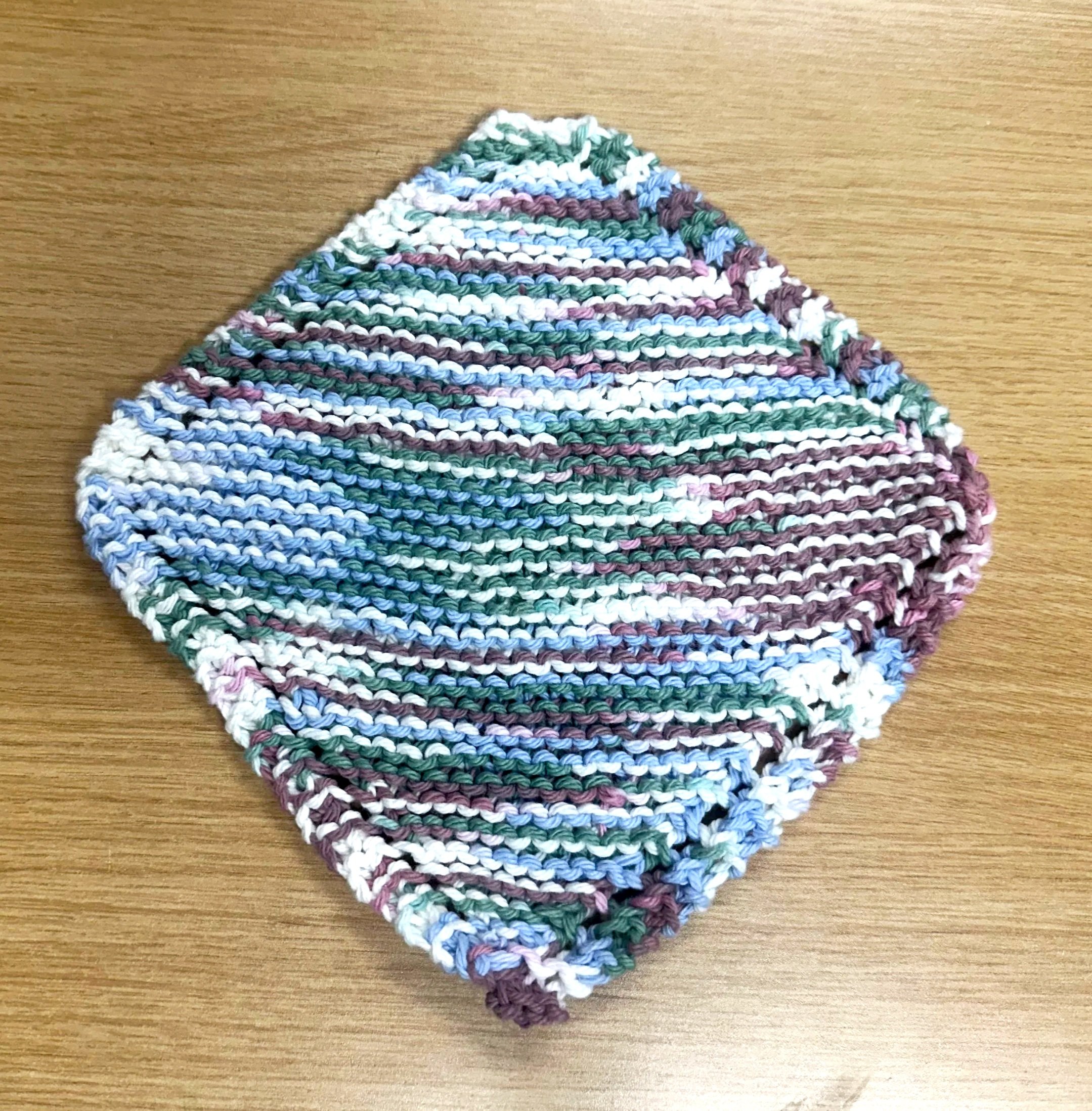 Knit wash cloth - 5" x 5"