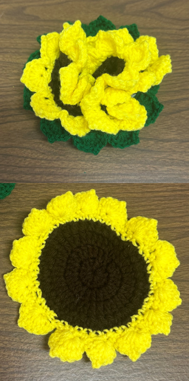 Crochet coaster set - with holding basket