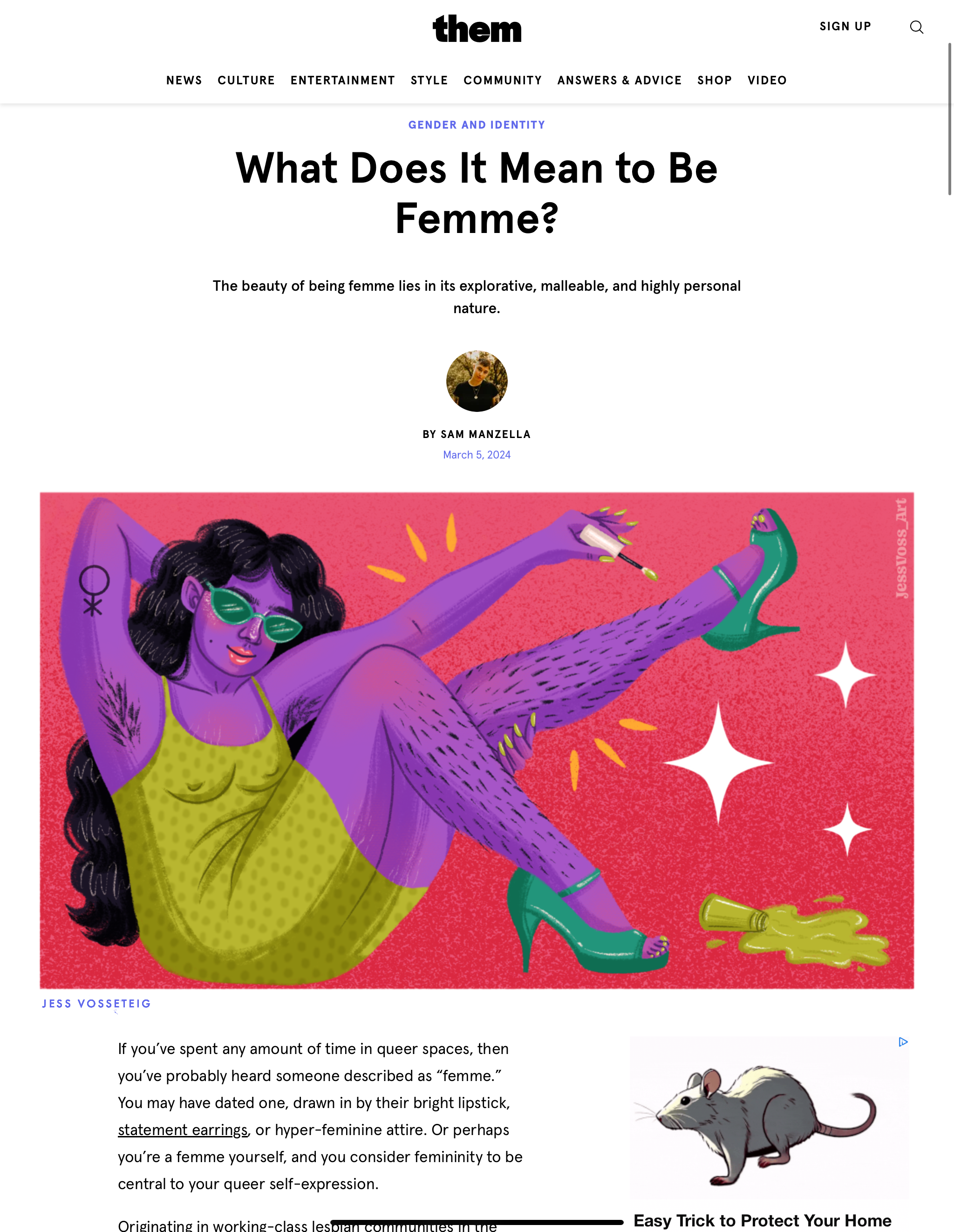 STUDY: Editorial Illustration for them