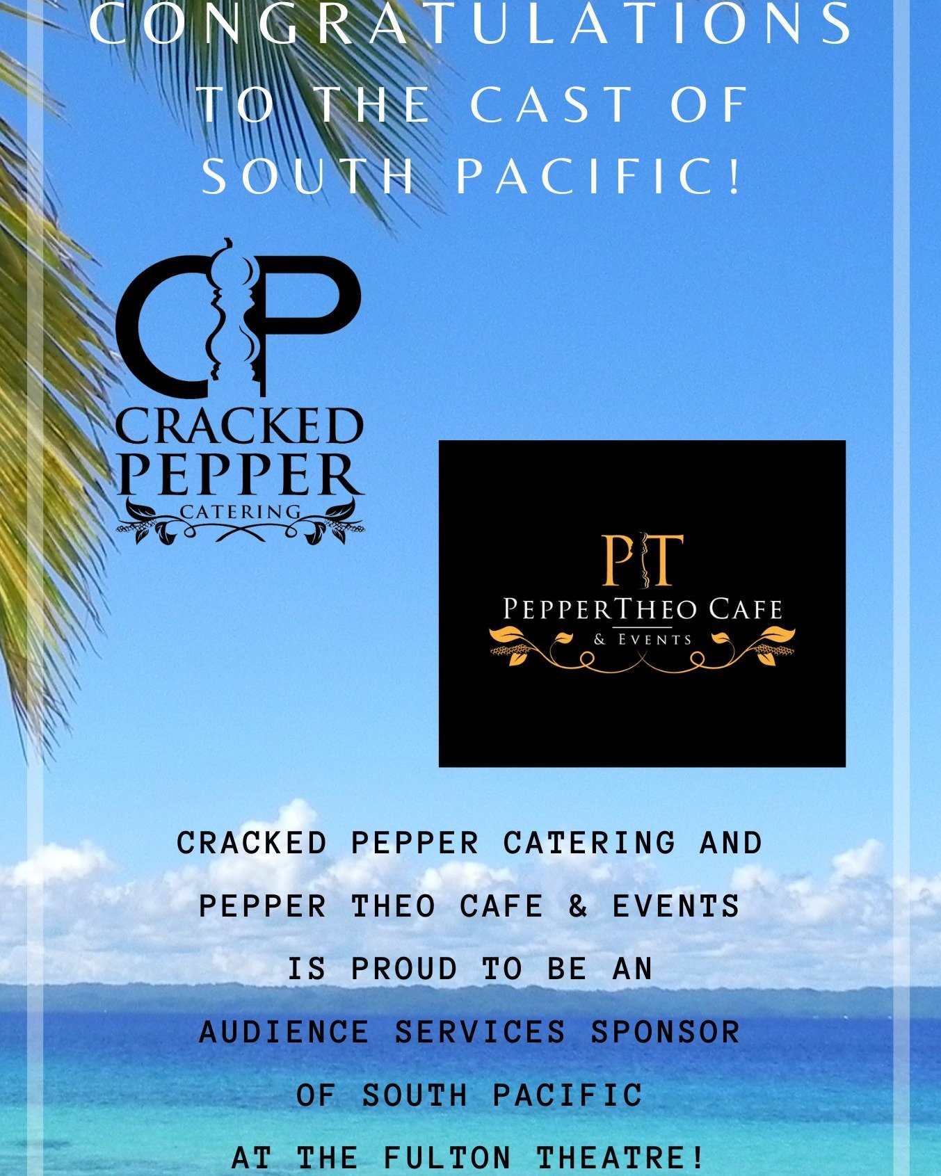 We are proud to be a sponsor of South Pacific at the @fultontheatre, running April 19 to May 19.  Buy tickets at thefulton.org and get swept away!  #fultontheatre #southpacific #rogersandhammerstein #musical