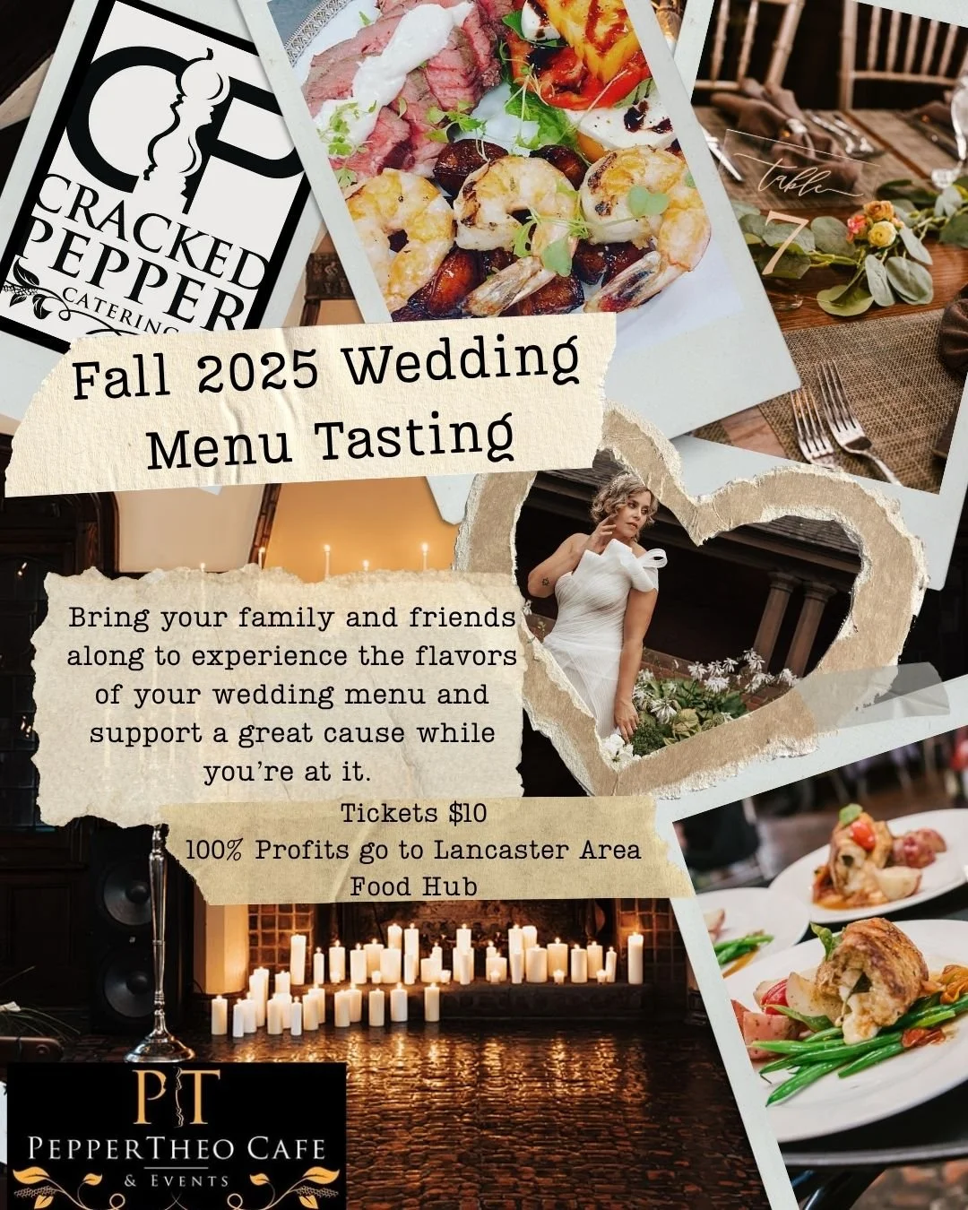 Sunday November 2, 2025 - PepperTheo Cafe &amp; Events - Join us for an exclusive Fall menu tasting hosted by Cracked Pepper Catering, where you&rsquo;ll get to sample a variety of our client favorites and fall flavors!

We&rsquo;ll be serving up a f