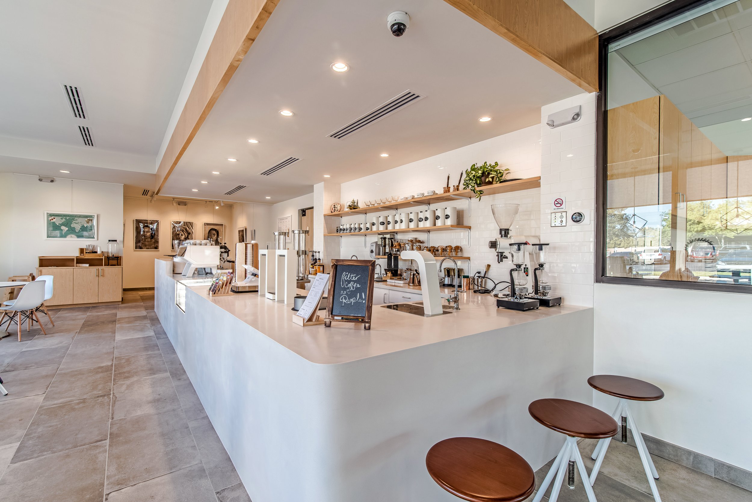 Modern interior Coffee shop cafe