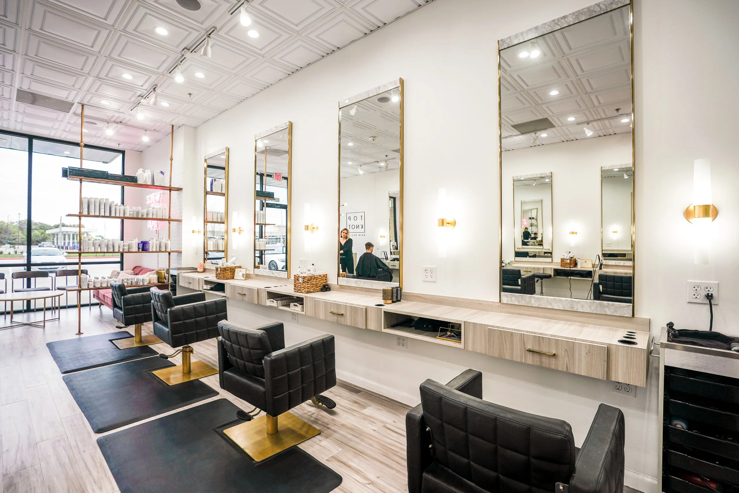 Modern hair salon interior design