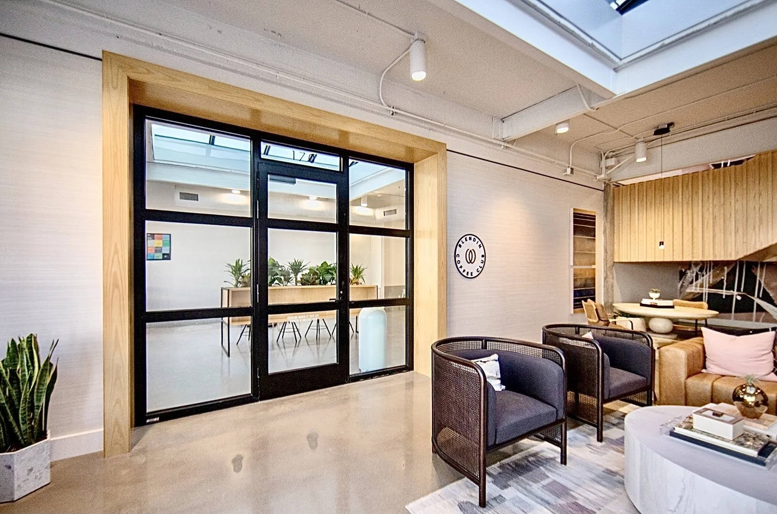 Modern interior cafe