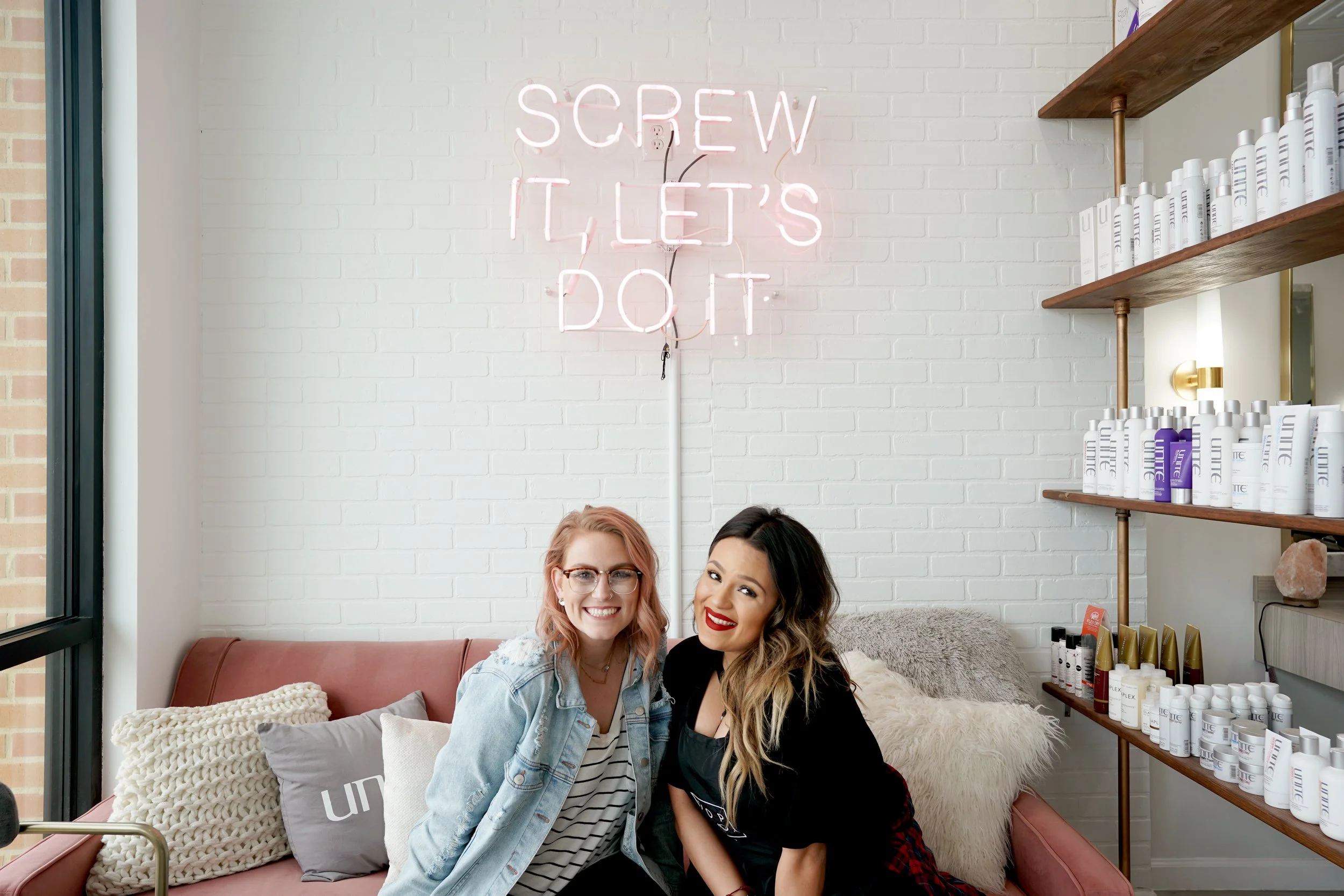 Modern hair studio stylists
