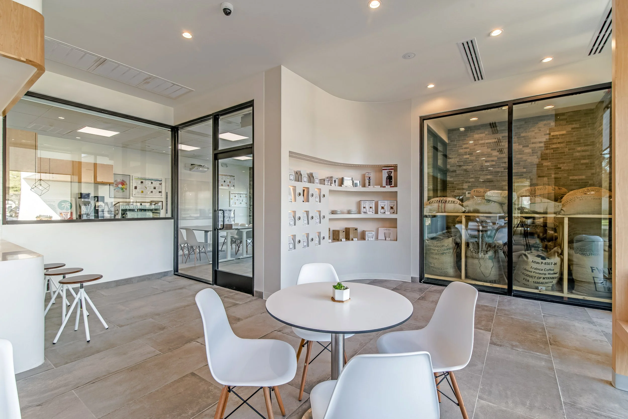 Modern interior Coffee shop cafe texas
