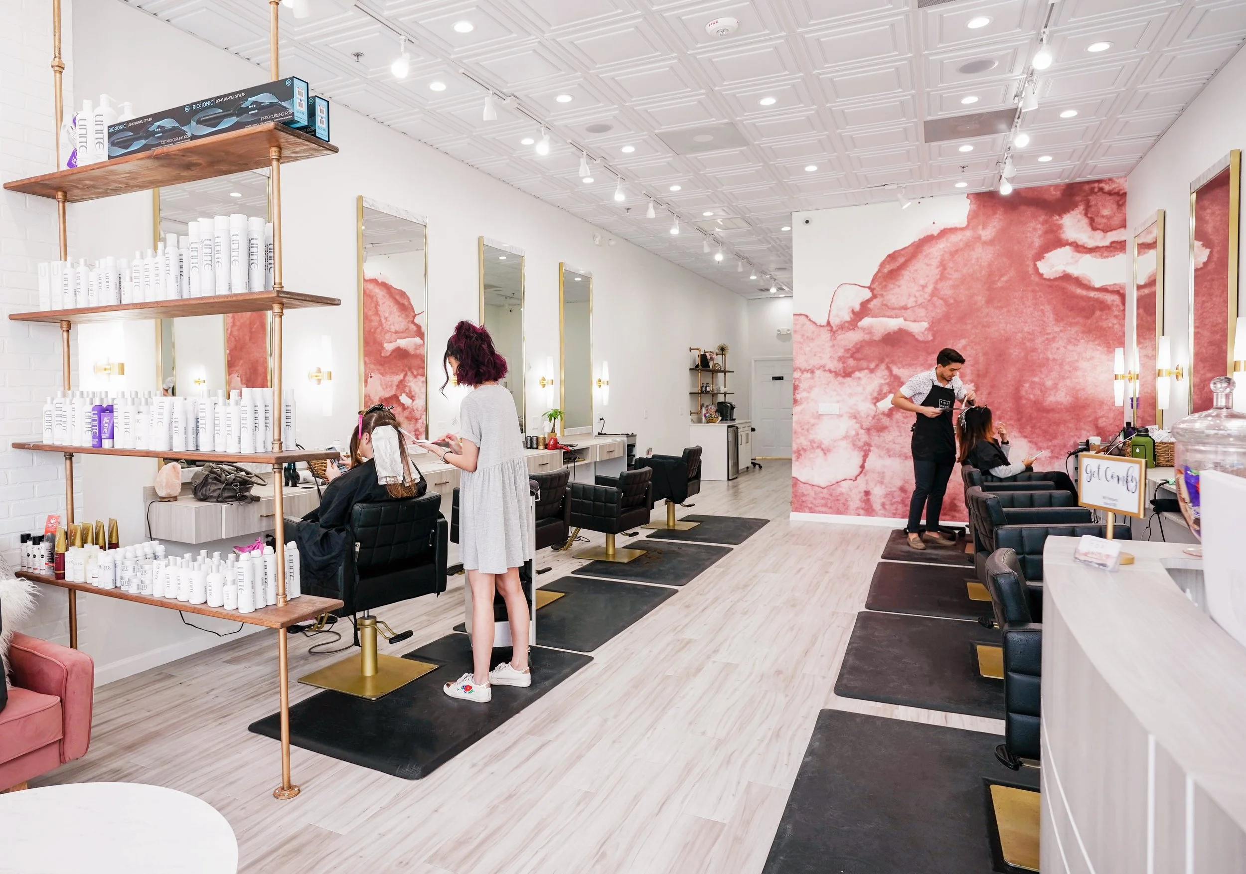 Modern hair studio interior design