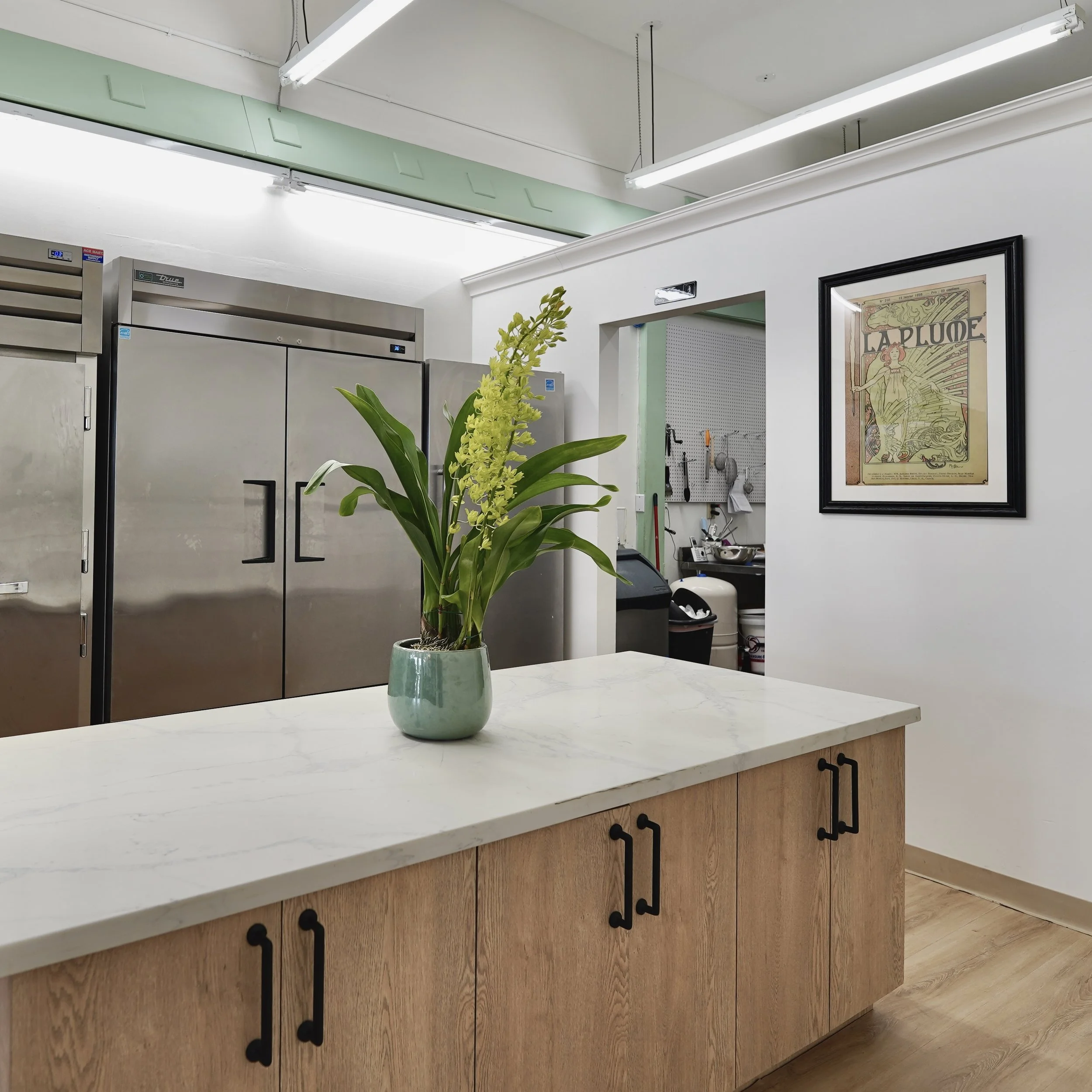 Modern bakery cafe office