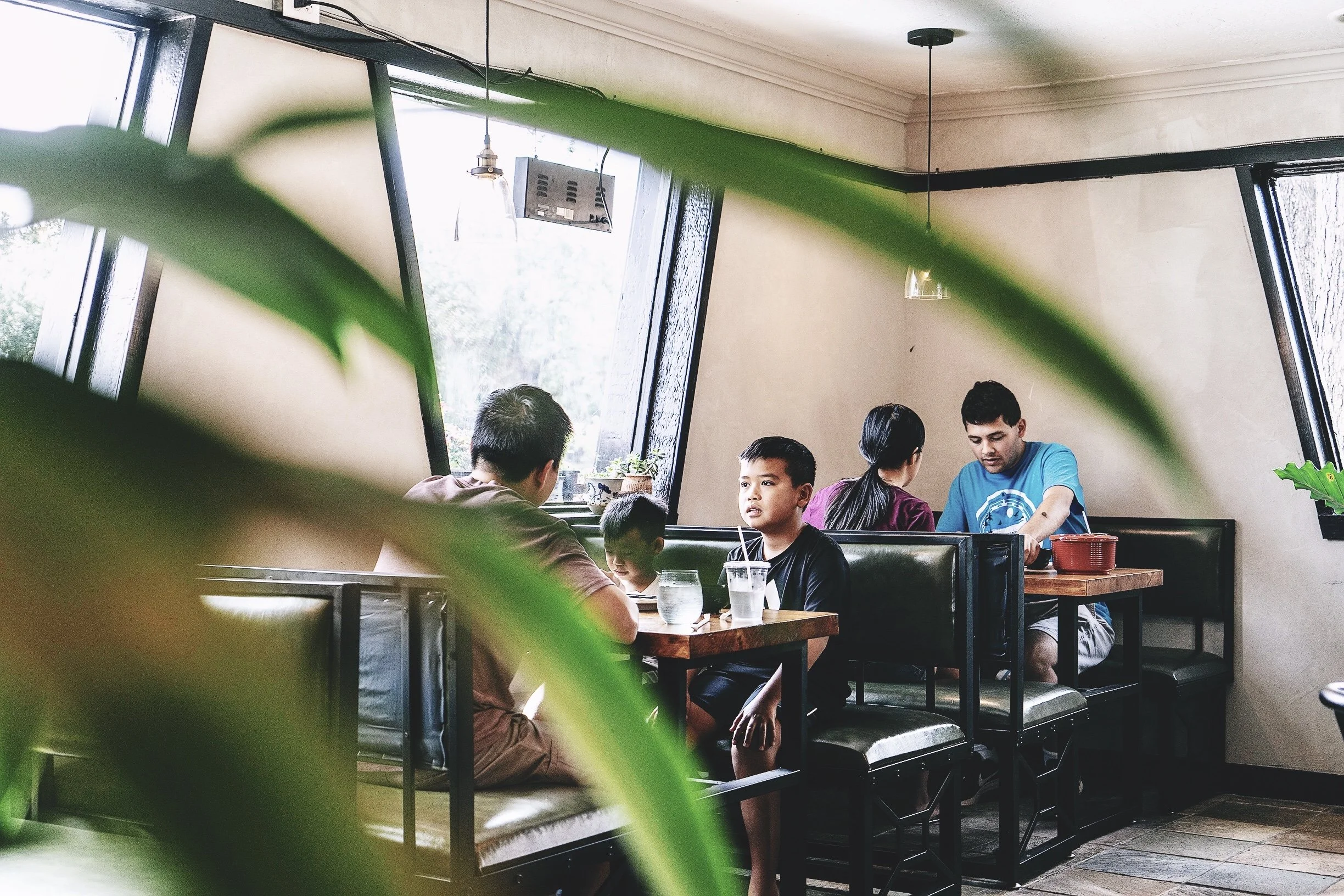 Modern restaurant  interior design customers