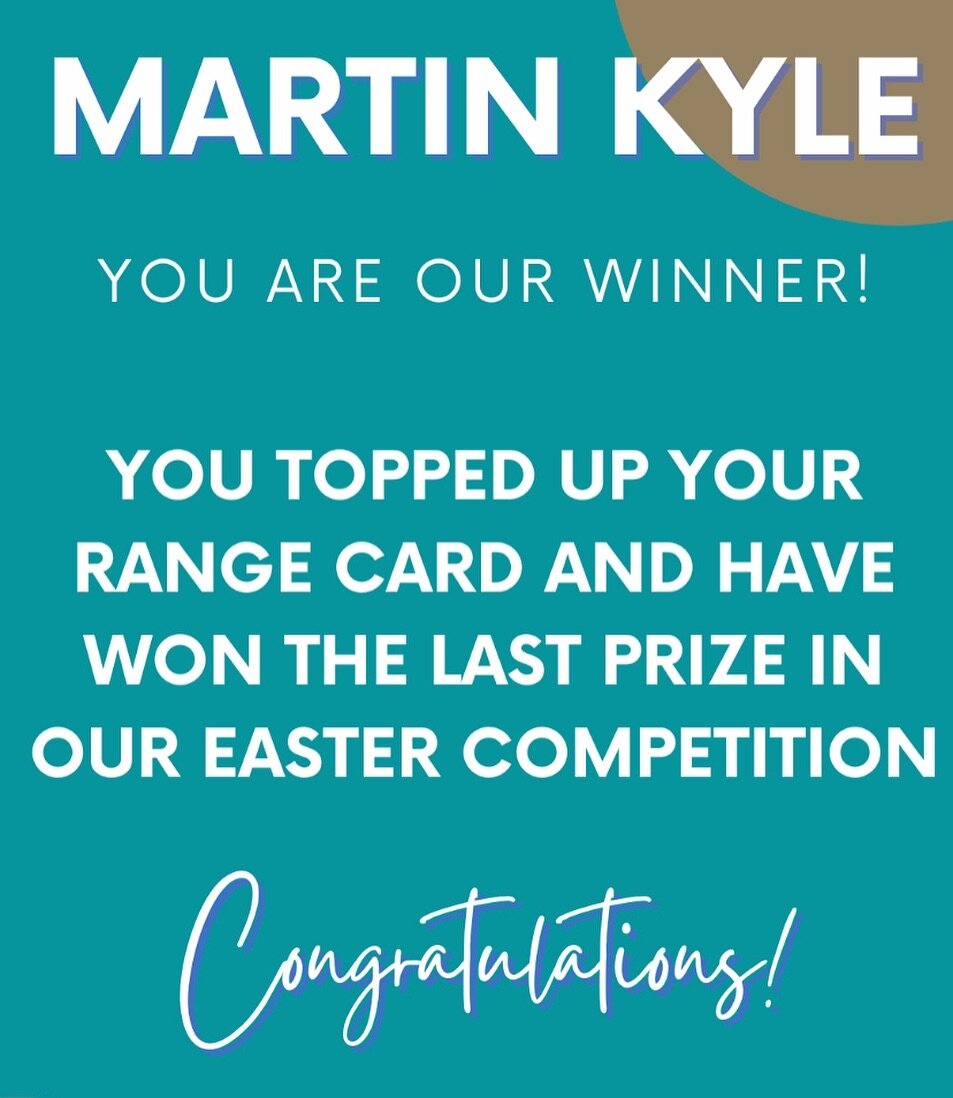 Congratulations Martin! 👏🏻 Please get in touch to claim your prize🏆