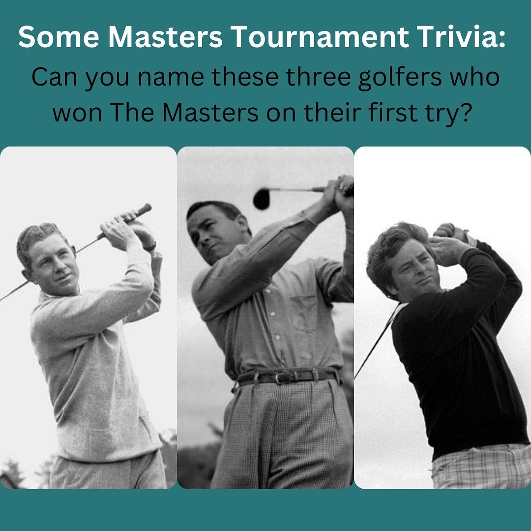 Did you know the answer? #TheMasters #masterstournament #golftrivia #mastersgolf