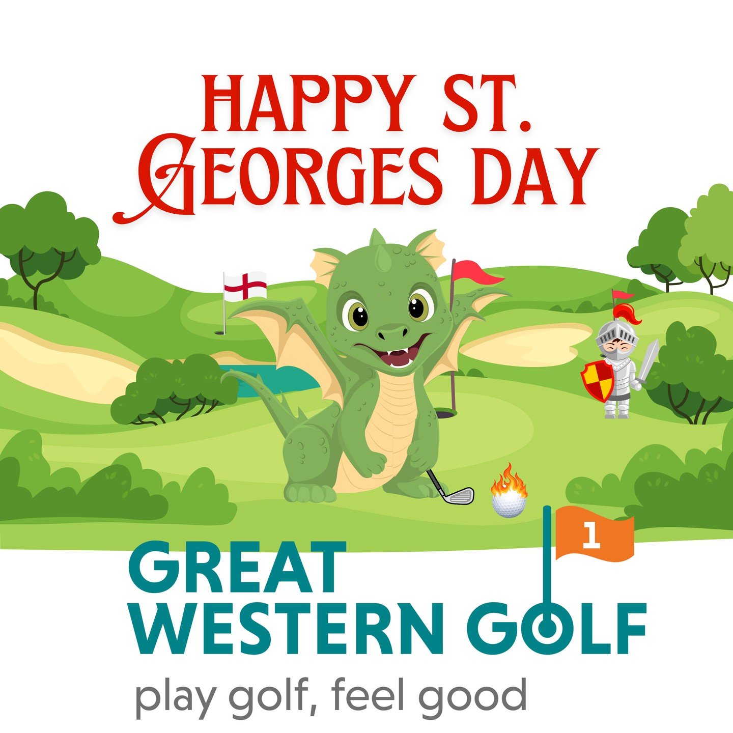 Happy St. Georges Day from all of us here at Great Western Golf!