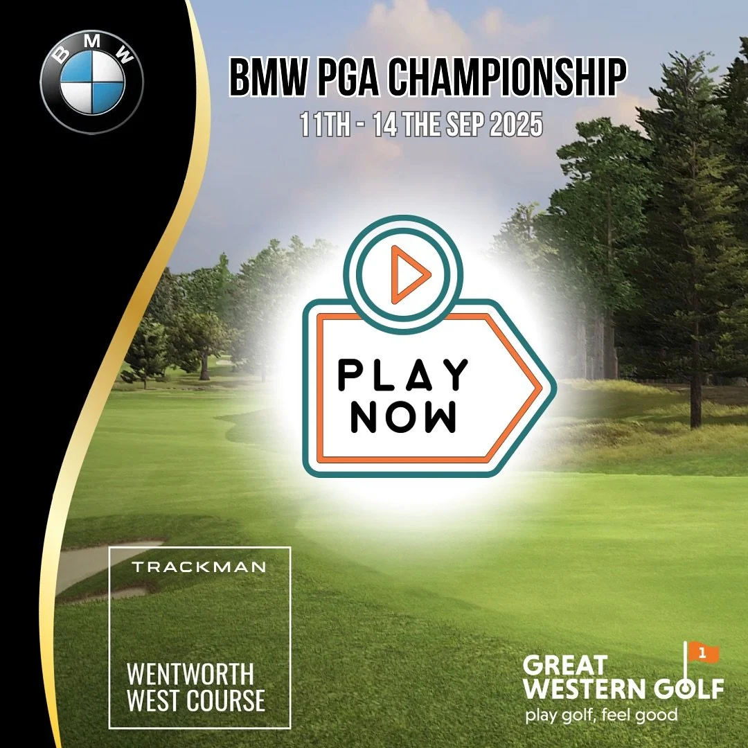Now you can play Wentworth - home of the BWW PGA Championship on Trackman @greatwesterngolf_glasgow with @trackmangolf - it&rsquo;s as close as you can get without being there!