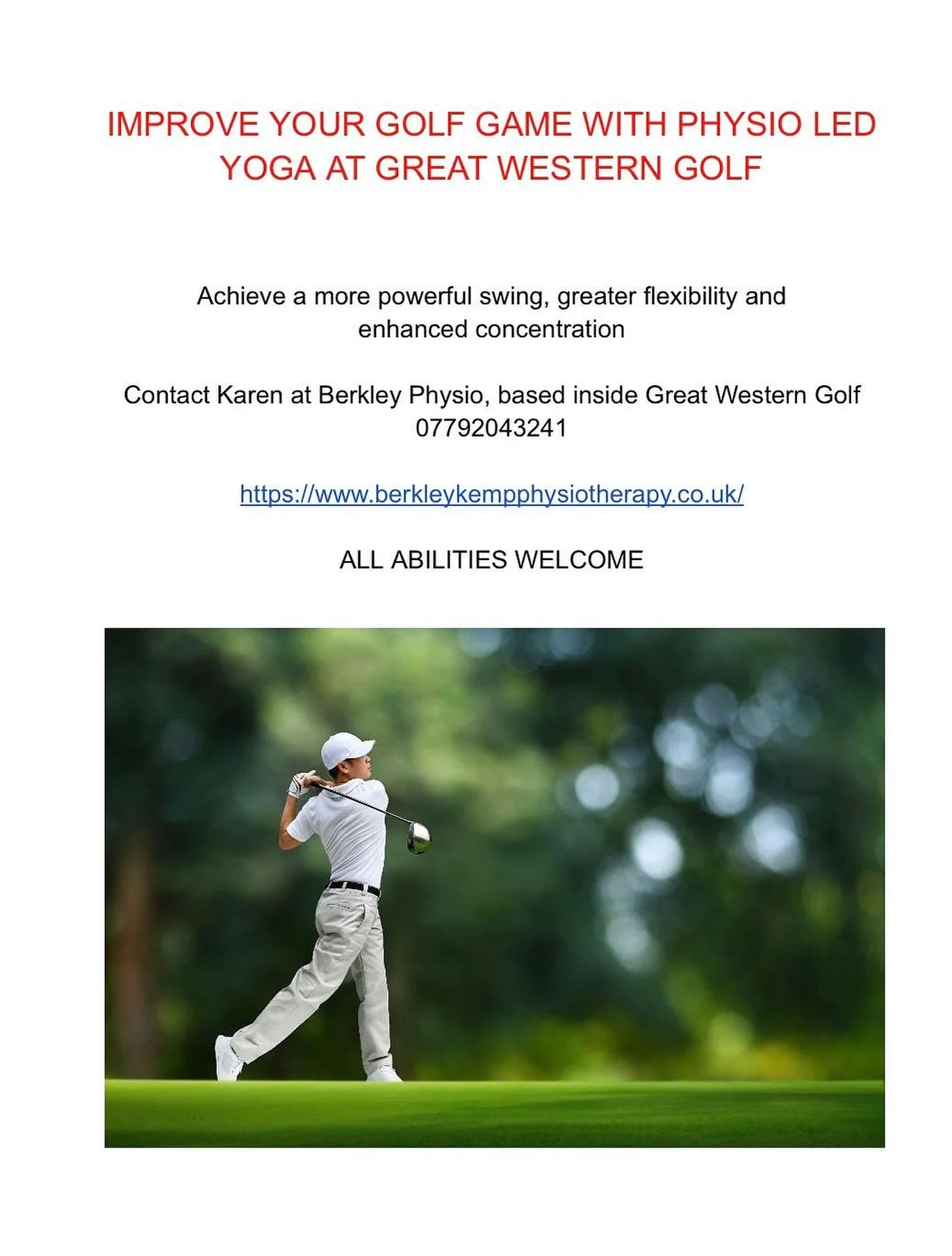 Yoga at Great Western Golf with  @berkleyphysio_glasgow_ is the secret to a stronger, more stable swing. Invest in your strength! 🧘&zwj;♀️🏌🏻&zwj;♂️