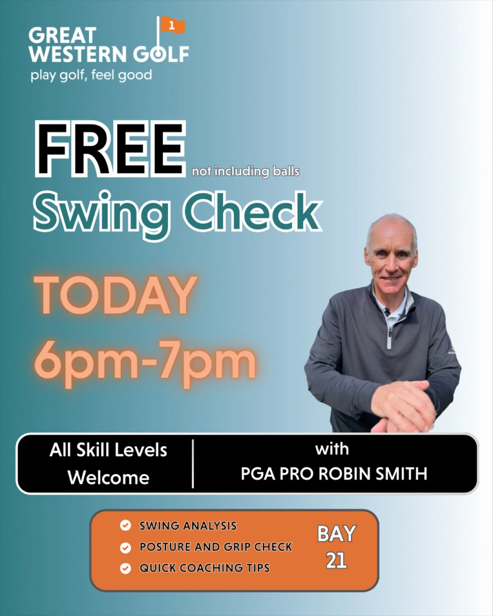 All you need to do is bring range balls! #freeswingcheck #greatwesterngolf #golfglasgow