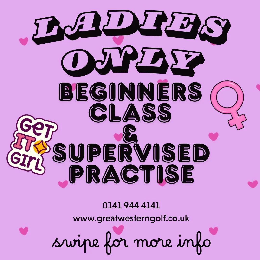 Ladies line up for our women only class! Book Now.

Starting Thursday we will be hosting a 6 week course with our PGA pro Robin Smith. As well as this we will be starting a supervised practice for those who don&rsquo;t want to commit to a class but w