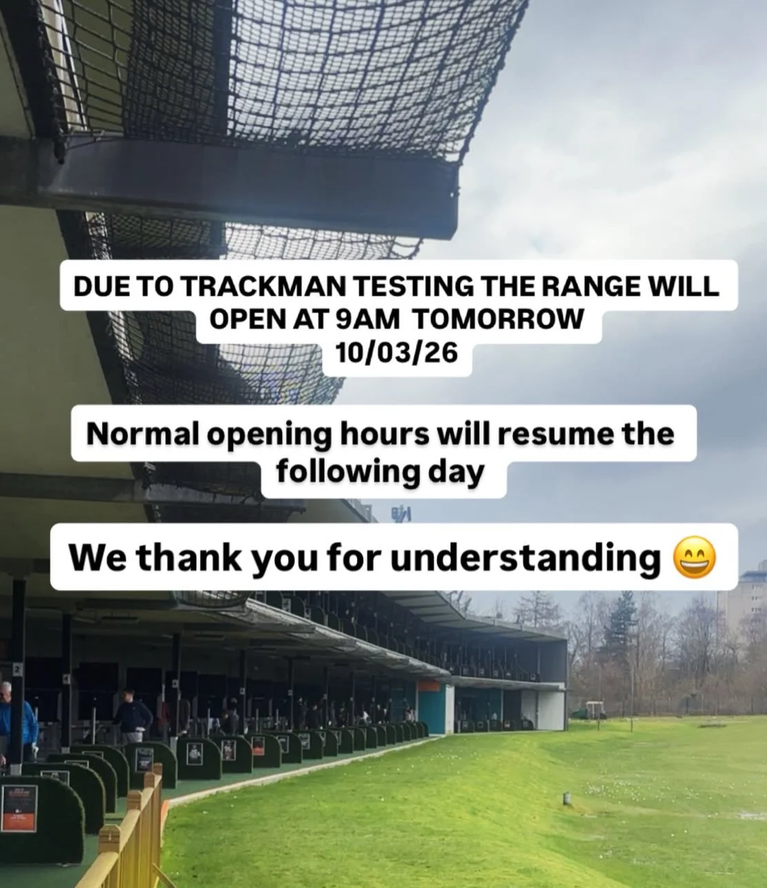 Loving these light afternoons ☀️ PLEASE NOT THE RANGE WILL NOT OPEN TILL 9AM TOMORROW 🚨