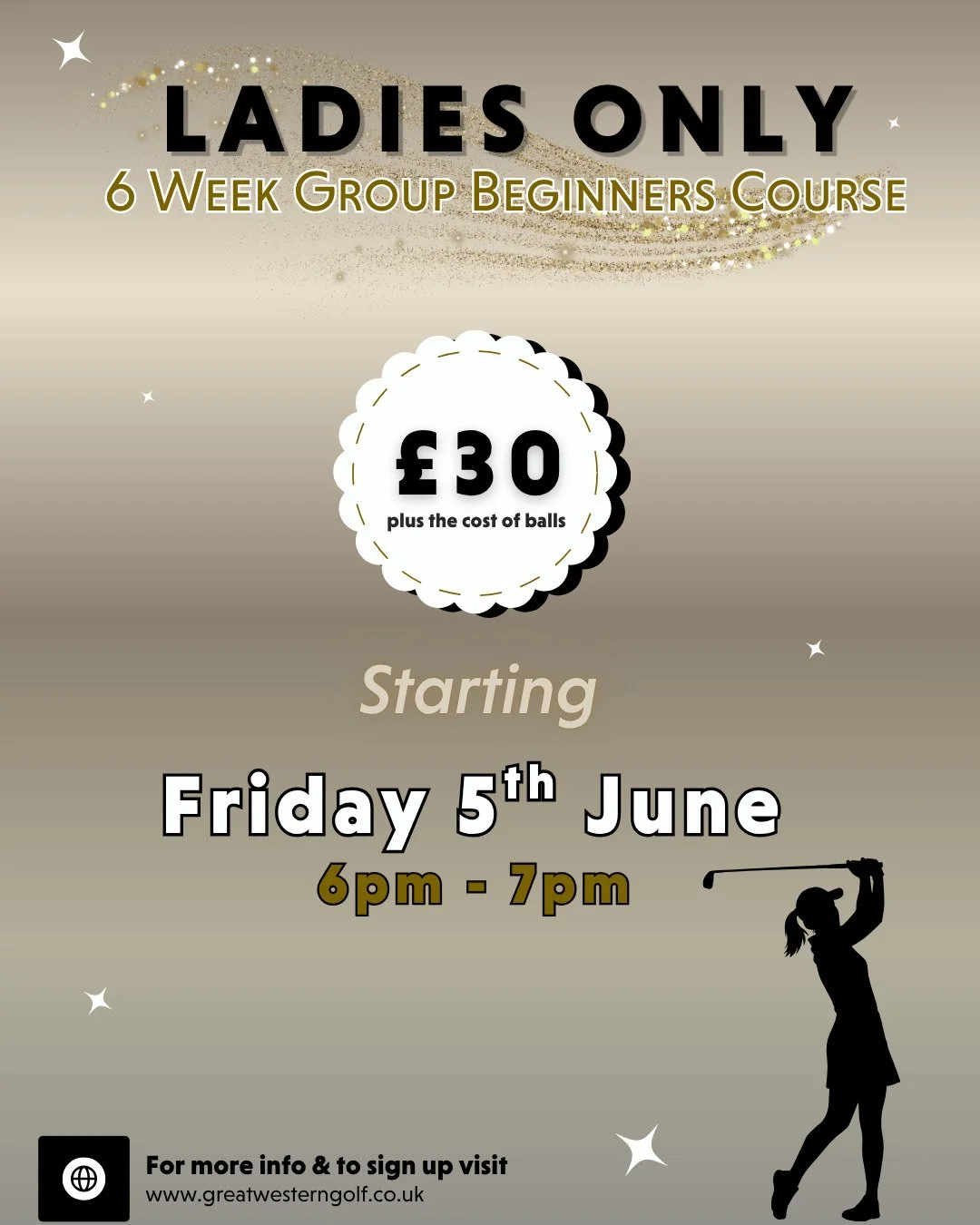 NEW LADIES BEGINNERS 6 WEEK COURSE!
After high demand we have now added another ladies ONLY beginners class.

To book give us a call on 0141 944 4141 or see our website.

Ladies, now is your time to shine 😄