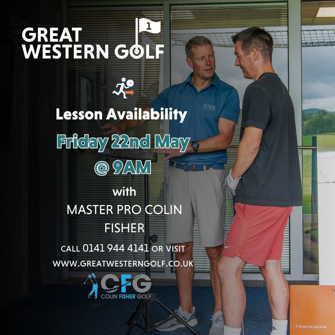 It&rsquo;s your lucky day! Another Colin fisher lesson has popped up!
Contact us now to grab it🤩

#golf #golflesson #colinfisher #glasgow