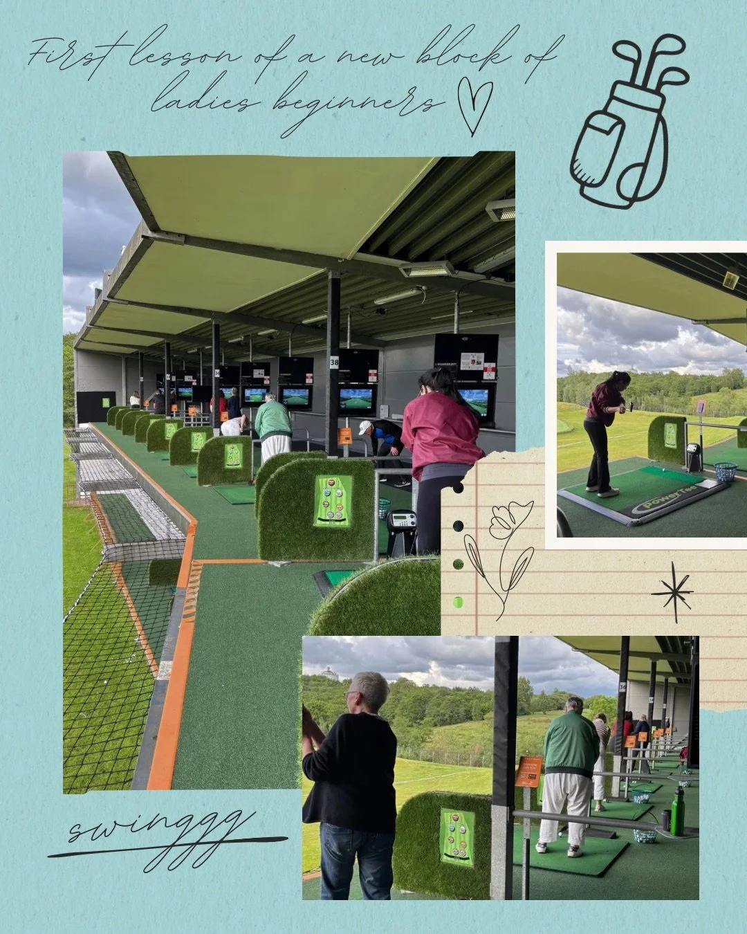 A little look into our new ladies beginners class that started today! There&rsquo;s still two more spaces for the June 14th block. Grab them before they go. 🏌️&zwj;♀️🤩

#ladiesgolf #glasgow #golflessons